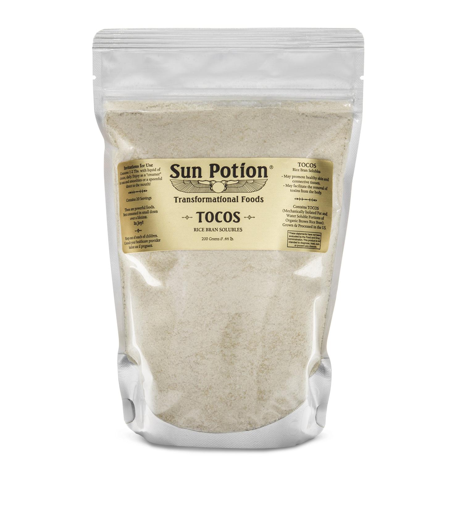 Sun Potion Tocos - Rice Bran Solubles 200g - Pack of 1 - Buy Online on GoSupps.com