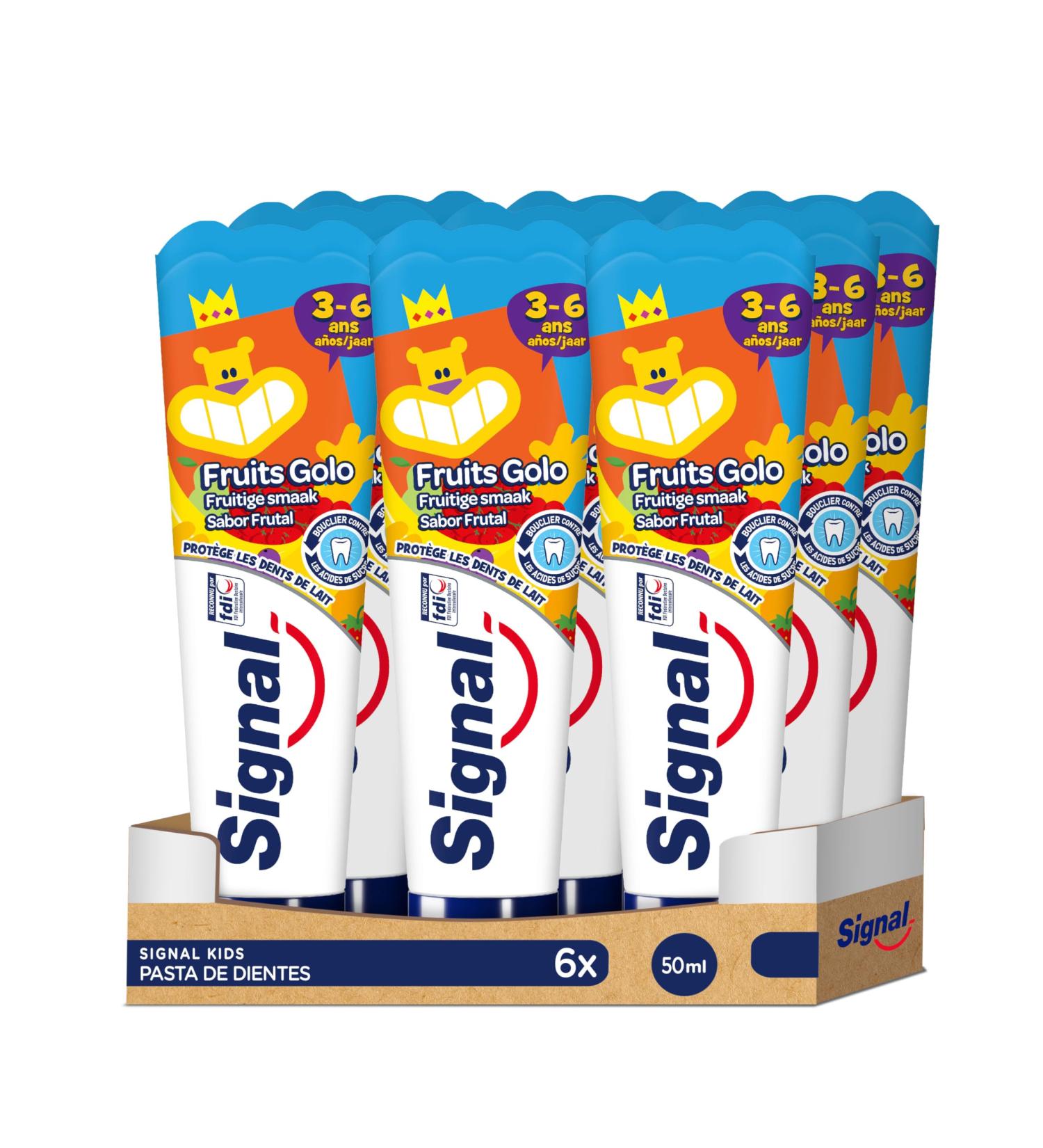 Buy Signal Kids Toothpaste 75ml - Fruit Flavor 12 Pack for Children | International Shipping Available - Buy Online on GoSupps.com