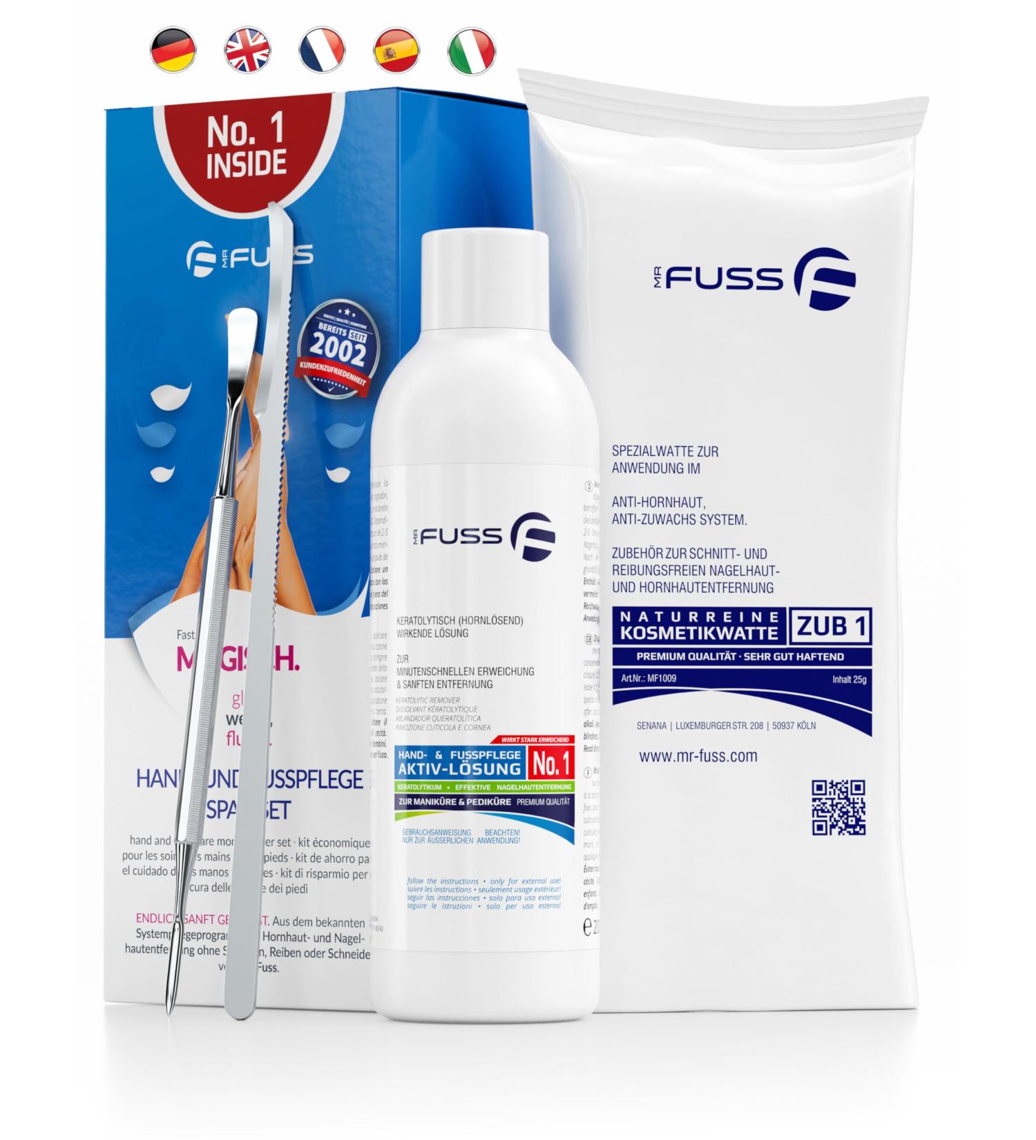 Mr. Fuss No.1 Plus Pack - Complete Small Nail & Skin Horn Remover | 4 TLG Savings Package - International Shipping Available - Buy Online on GoSupps.com