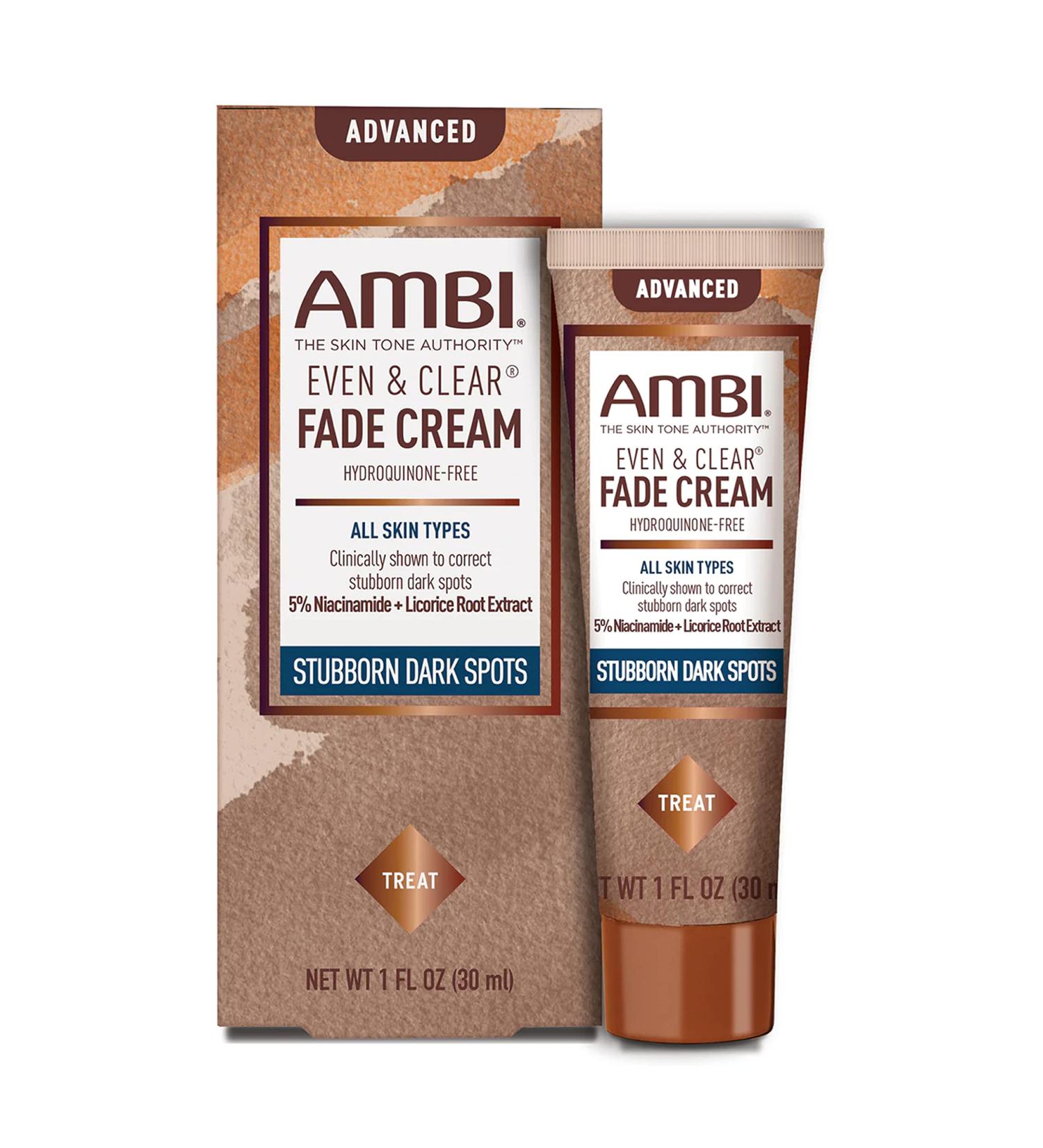 Ambi Even & Clear Fade Cream - Hyperpigmentation Treatment, Dark Spot Corrector with Niacinamide & Licorice Root Extract - 1 Fl Oz - Buy Online on GoSupps.com