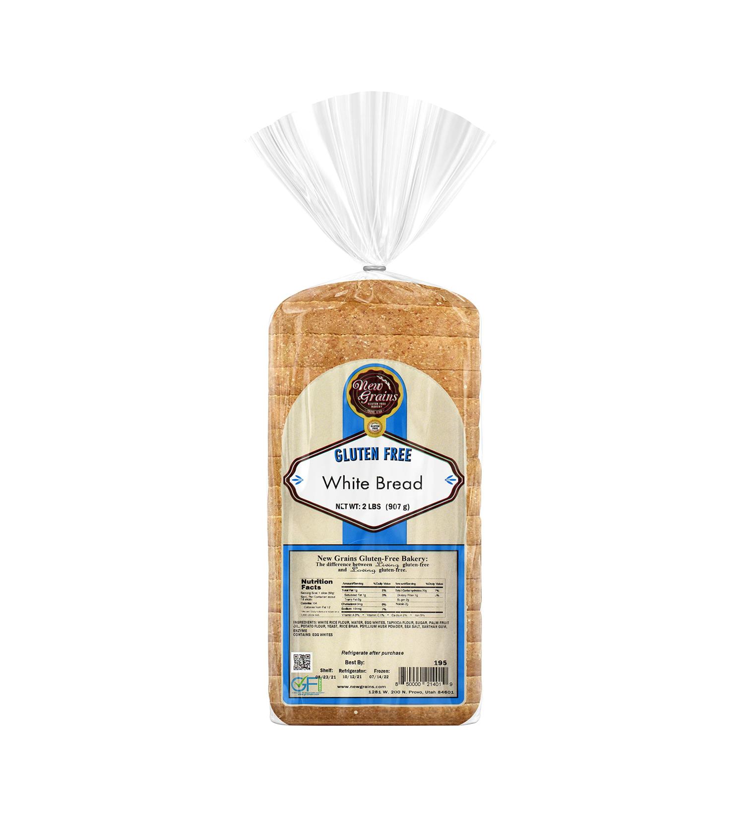 New Grains Gluten Free White Sandwich Bread  32 oz Loaf 1 Loaf - Buy Online on GoSupps.com
