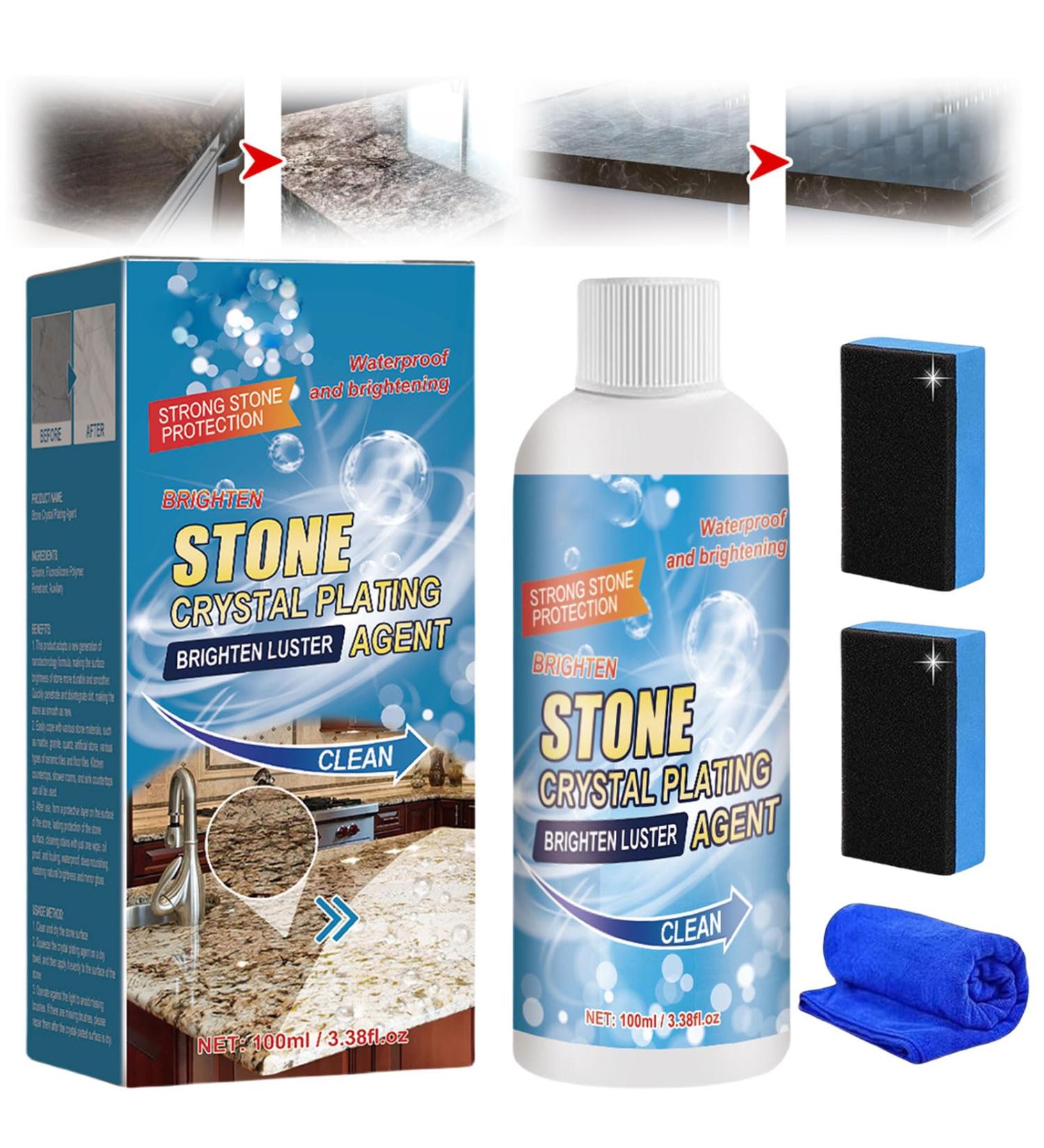 Cohbskj Stone Crystal Plating Agent Stone Stain Remover Cleaner Marble Cleaner Stain Remover Effectively Removes Oxidation and Rust Stains (1 PCS) - Buy Online on GoSupps.com