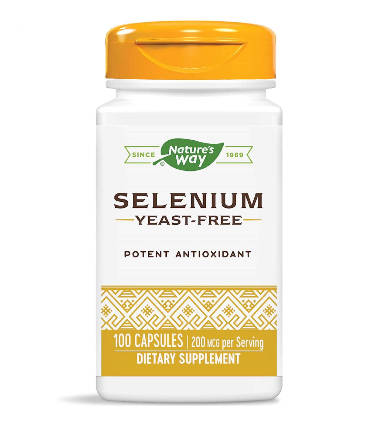 Nature's Way Selenium 200 mcg - Antioxidant Support, L-Selenomethionine, 100 Capsules - Buy Online on GoSupps.com