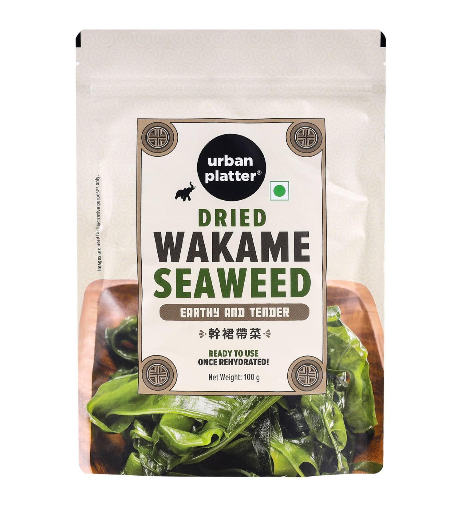  Urban Platter Urban Platter Wakame Seaweed 100g Low Fat Protein Source High Fiber  - Buy Online on GoSupps.com