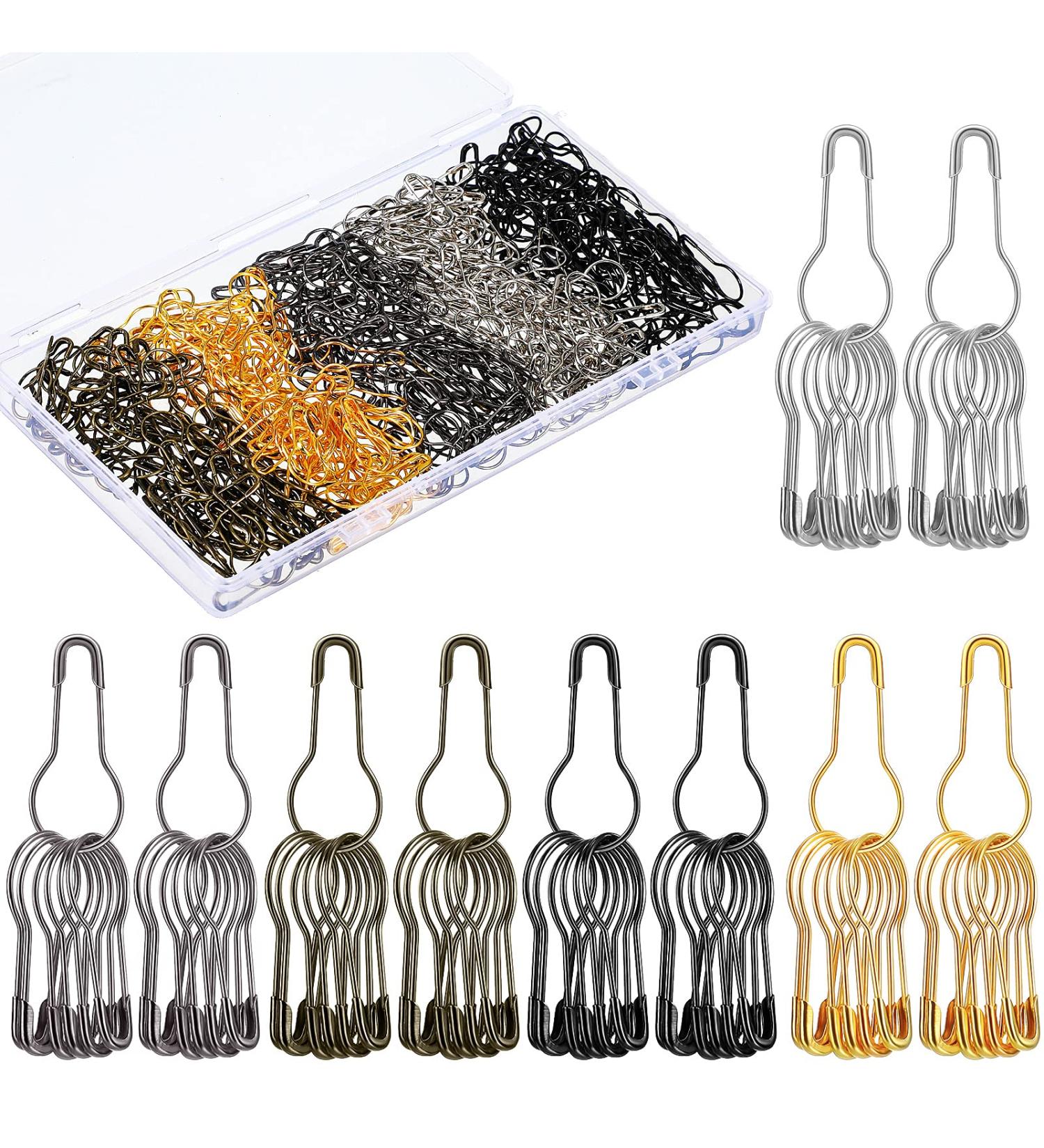 500 Metal Gourd Pin Safety Bulb Pins for Sewing Crafts - Silver, Black, Gold & Bronze - Buy Online on GoSupps.com