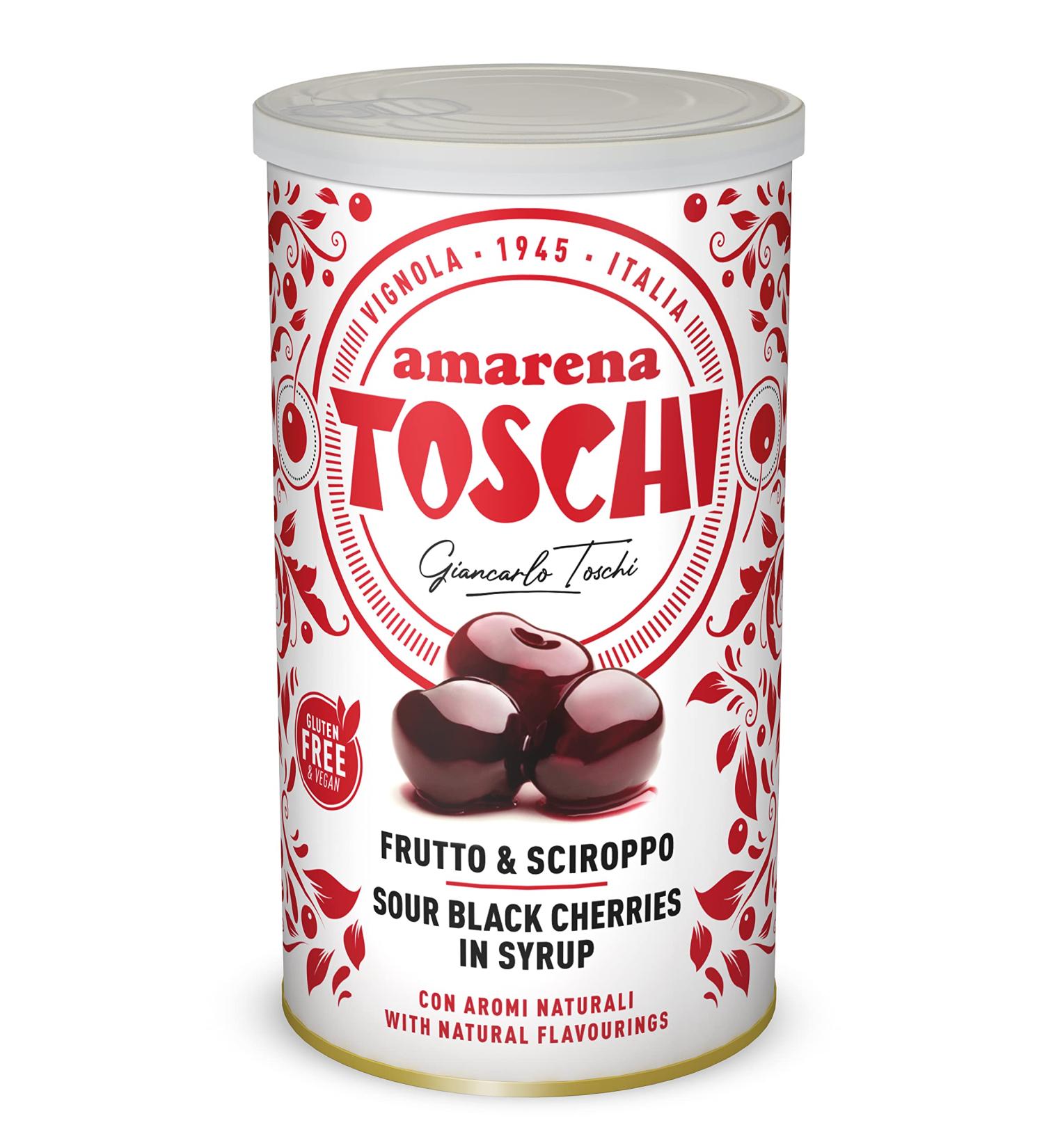 Toschi Toschi Amarena 1 Pack of 400 g / Premium Quality from Italy / Authentic Italian Garnish 0.4kg 400ml - Buy Online on GoSupps.com
