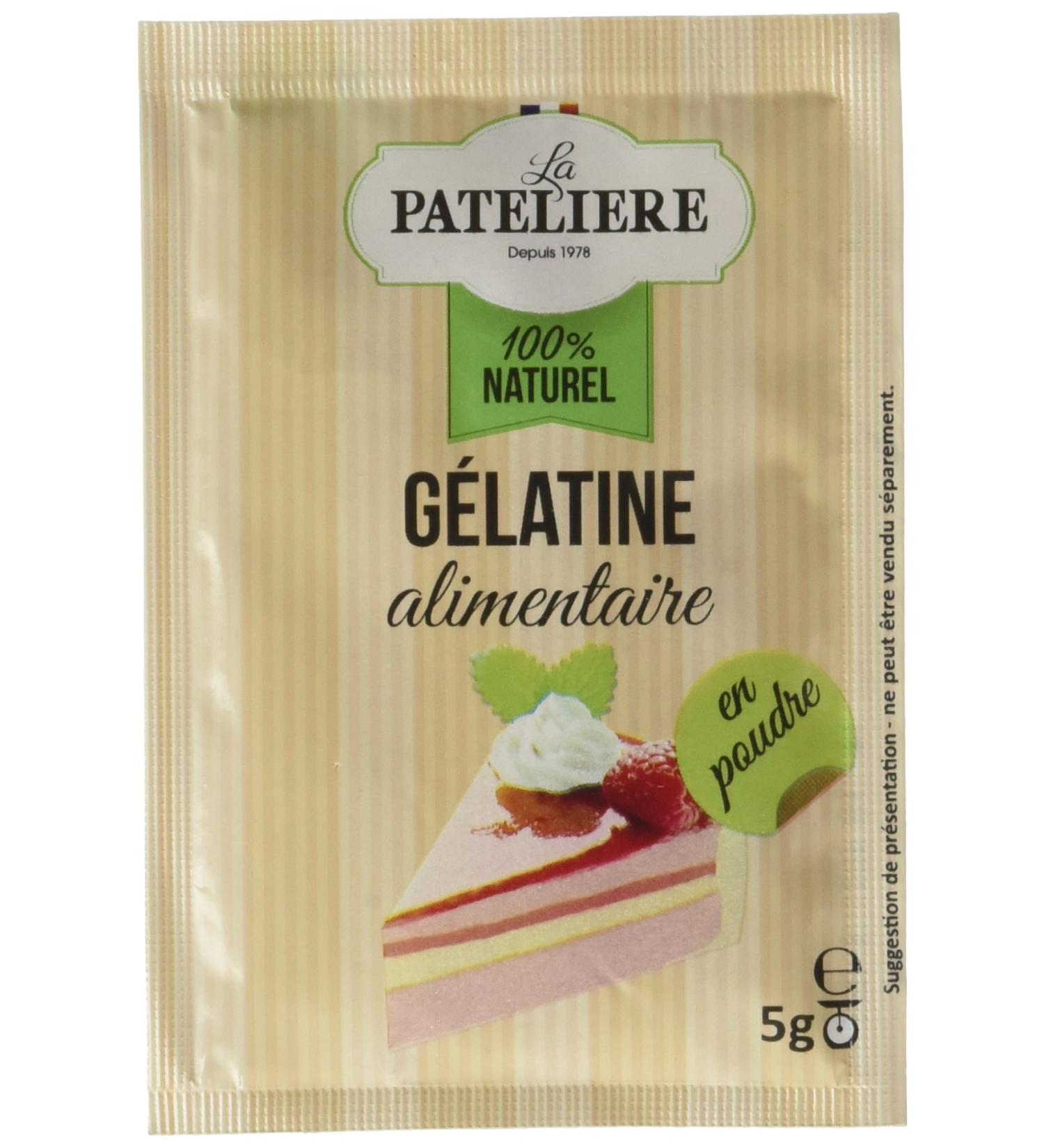 LA PATELIERE Food Gelatin Powder 4 Sachets 5g - Buy Online on GoSupps.com