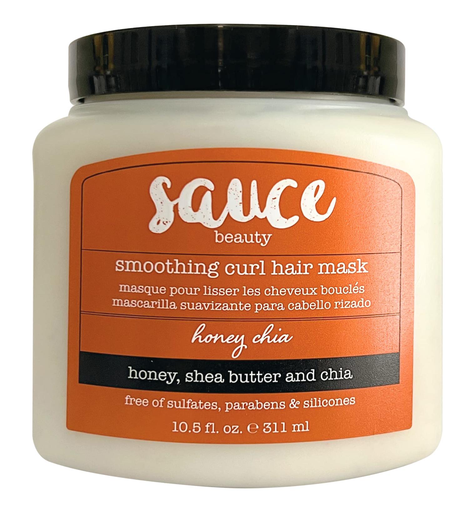 Sauce Beauty Honey Chia Smoothing Curl Mask - 10.5 Fl Oz - Hydrating Mask for Curly Hair - Tames Frizz & Hydrates Natural Curls - Buy Online on GoSupps.com