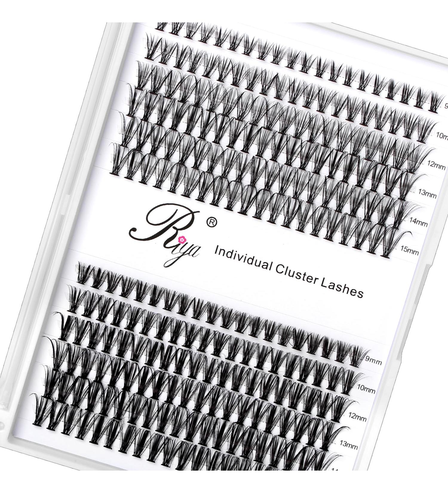 Riya 20D-30D Eyelash Clusters Extension Kit - 240pcs D Curl Wispy Lashes for DIY Volume Look at Home - Buy Online on GoSupps.com