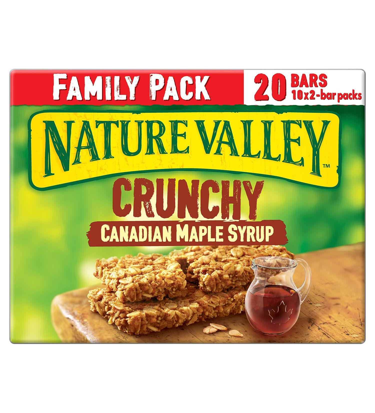 Shop Nature Valley Crunchy Canadian Maple Syrup Cereal Bars - Family Pack 420g | International Shipping Available - Buy Online on GoSupps.com
