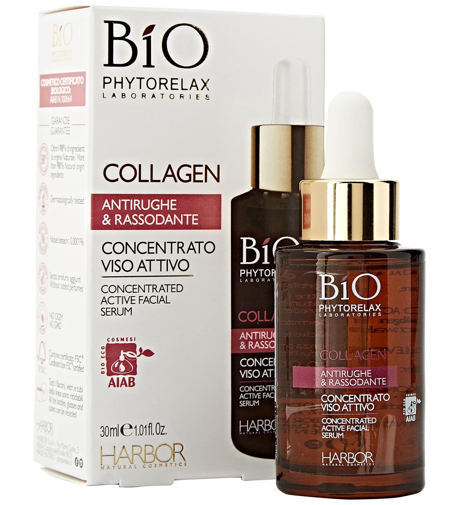 Concentrated Active Face Serum with Collagen - Anti-Wrinkle & Firming - 30ml Made in Italy - Premium Quality Italian Import - Buy Online on GoSupps.com