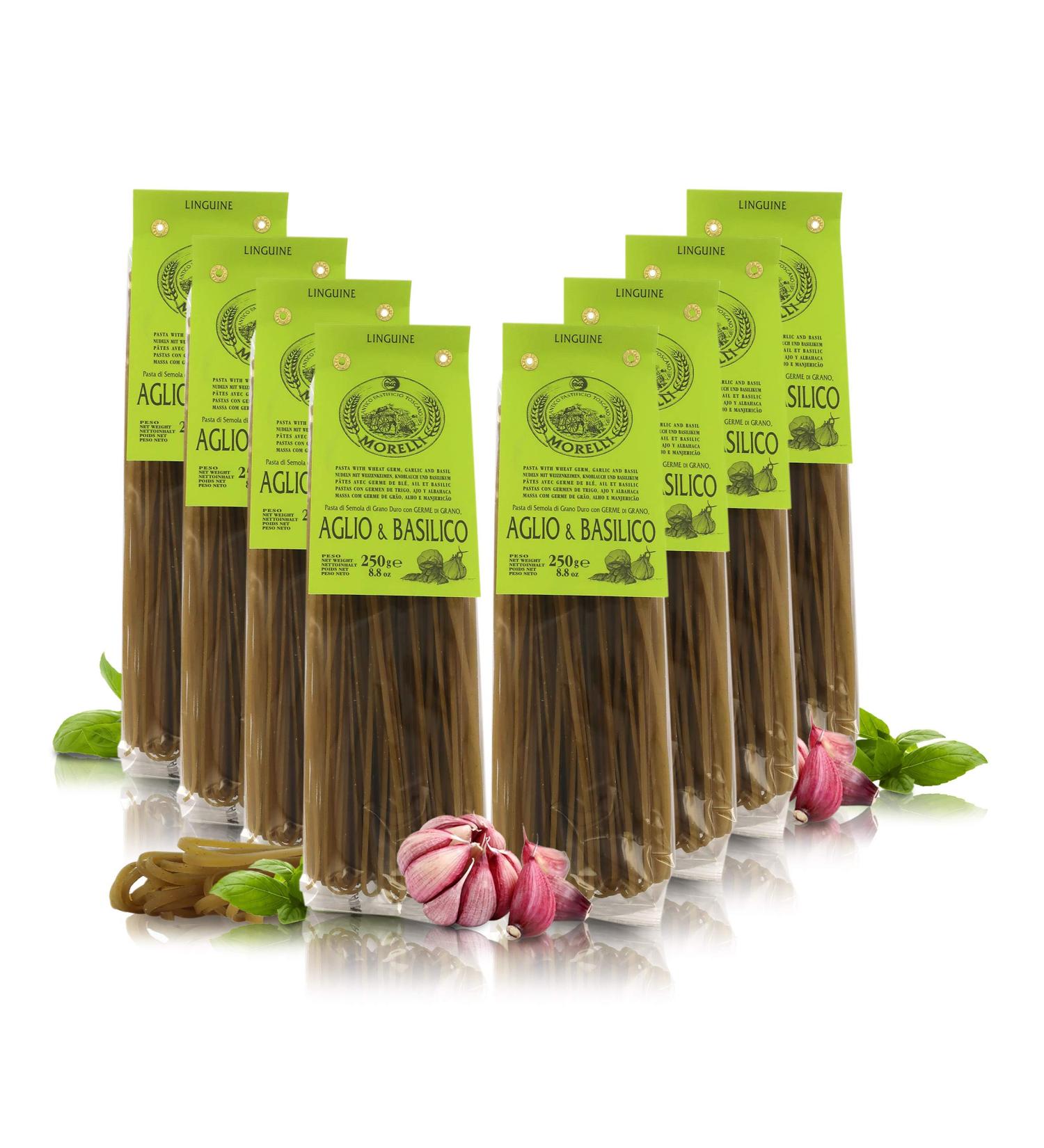 Languines Garlic and Basil Flavoured Paste 8 Packs of 250 g - Buy Online on GoSupps.com