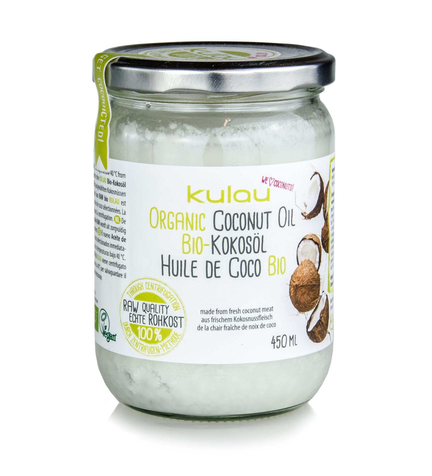 Kulau Organic Coconut Oil 450ml - Pure Cold-Pressed & 100% Natural | Premium Cooking Oil for Healthier Lifestyle - Buy Online on GoSupps.com