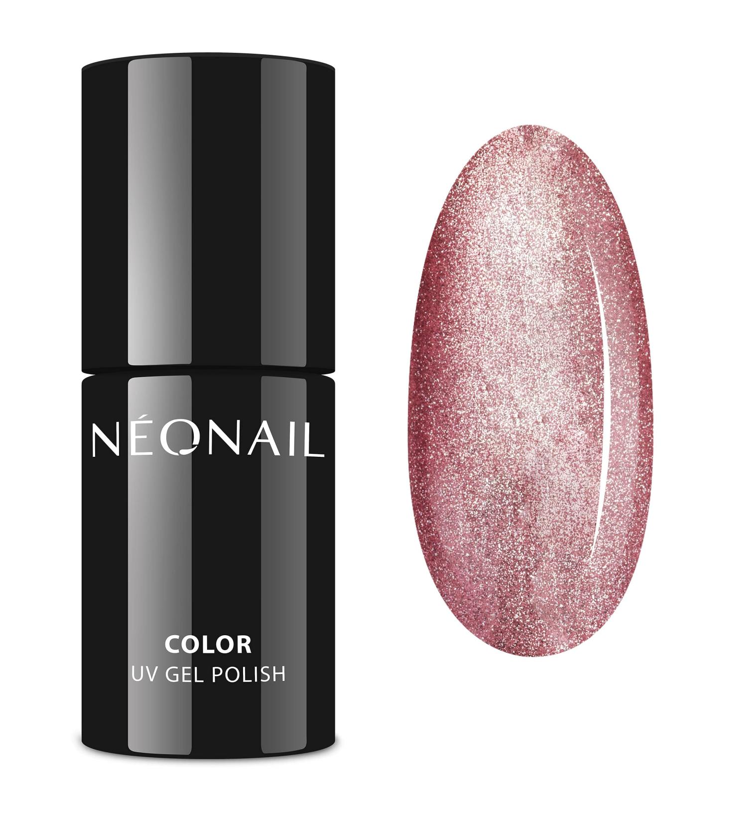 Neonail UV Nail Polish 7.2ml - Red Blush Sky Cat Eye | Glitter Gel & Satin Finish | 1 Pack for Stunning Nail Designs - Buy Online on GoSupps.com