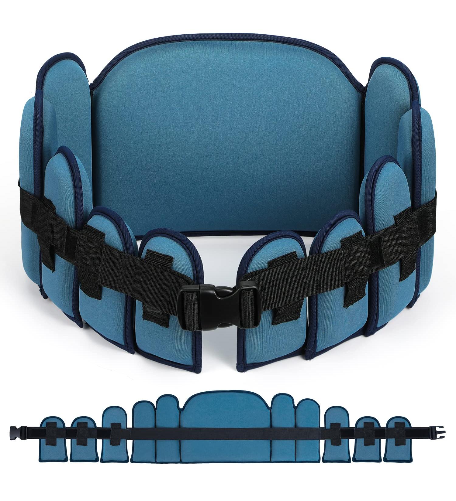 Sportneer Swim Belt - Aqua Floatation Aid for Water Aerobics & Fitness - Dark Blue - Buy Online on GoSupps.com