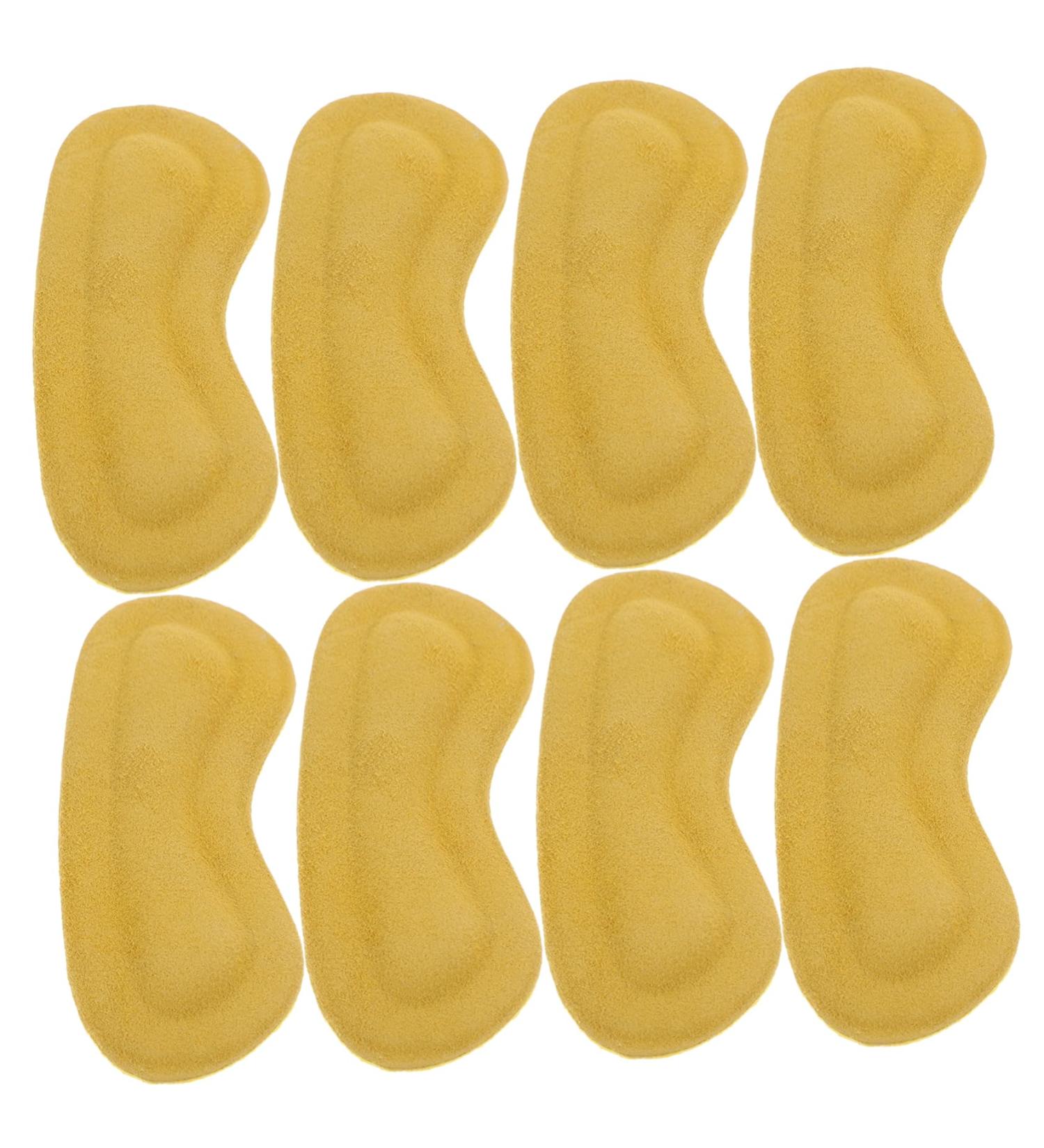 FRCOLOR 4 Pairs Anti-Drop High Heel Grips & Metatarsal Pads - Comfort Insole Cushions for Women - Perfect Heel Inserts & Liners - Yellow 10.10x3.60x0.30CM - Buy Online on GoSupps.com