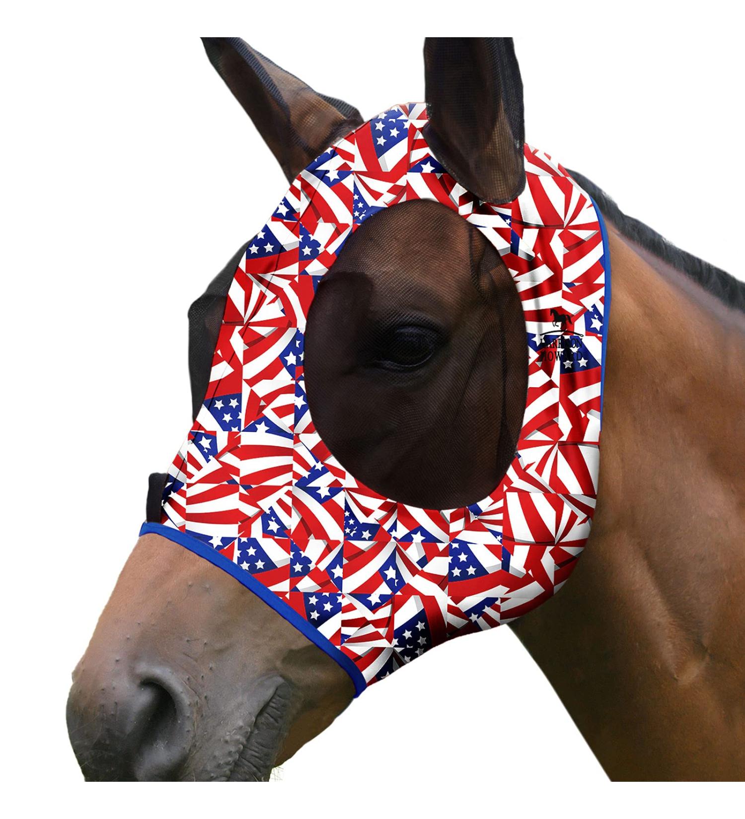 Harrison Howard Elasticity Horse Fly Mask - Excellent Comfort & UV Protection for Your Horse - Buy Online on GoSupps.com