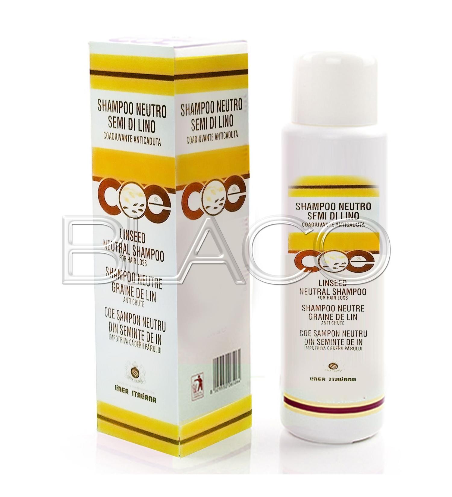 Coe Neutral Wheat Germ Shampoo 500 ml for dry or porous hair professional use Italian line