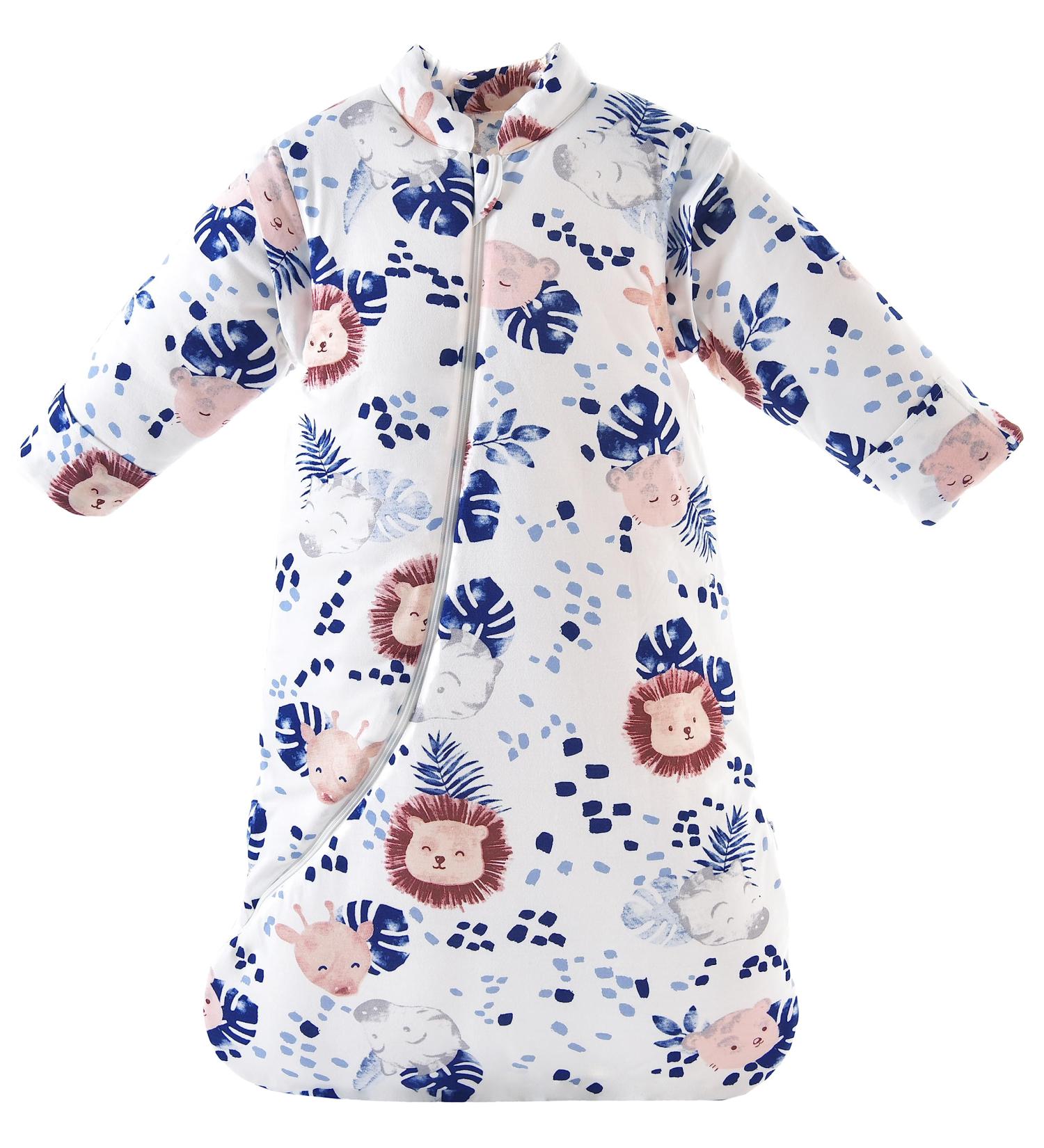 Chilsuessy Baby Sleeping Bag with Detachable Sleeves 3.5 Tog - Forest Lion Design | Winter Toddler Wearable Blanket for Kids 2-4 Years - Buy Online on GoSupps.com