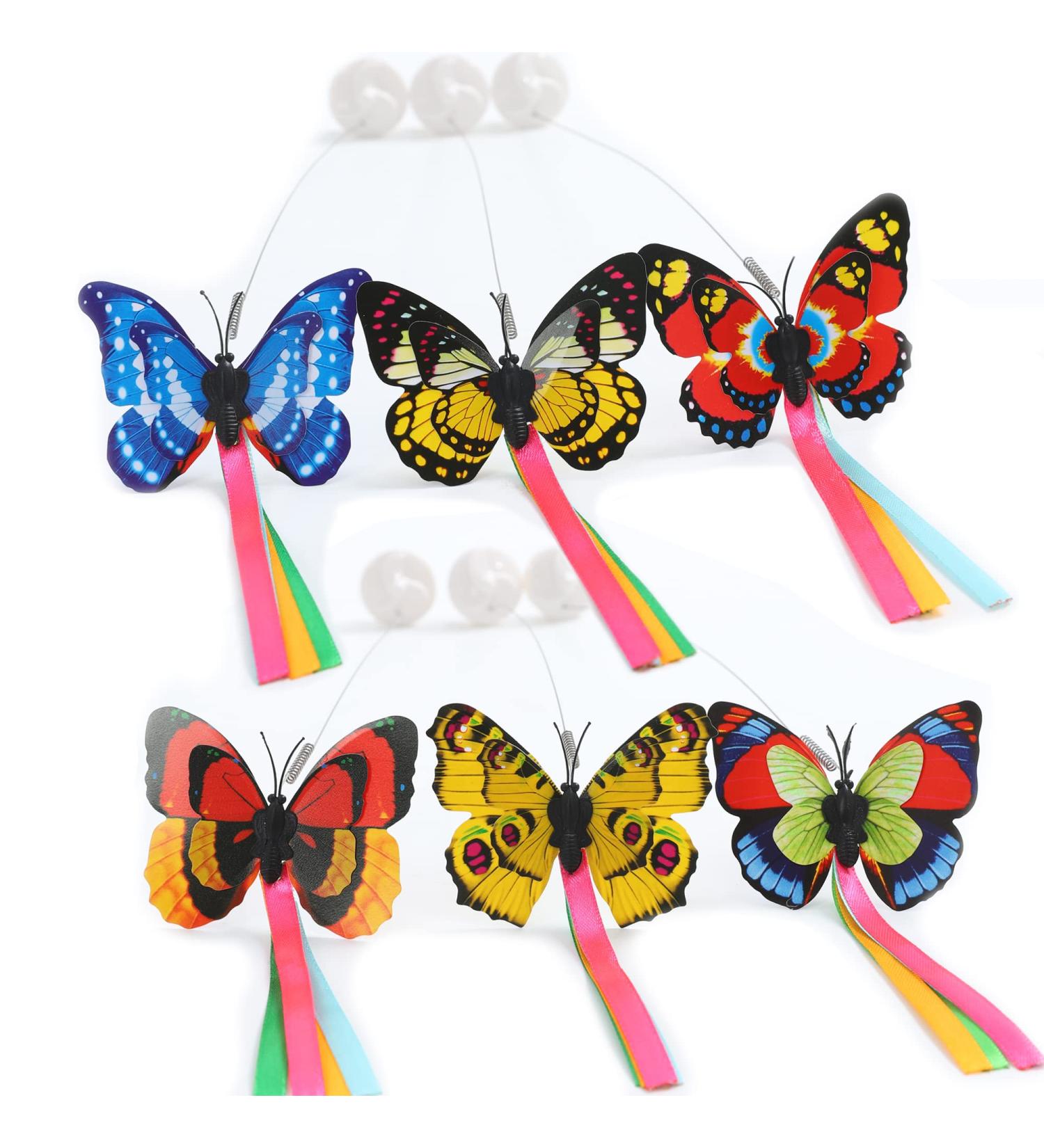Vealind Interactive Cat Toy with Rotating Butterfly | Indoor Cat Teaser Toy - Buy Online on GoSupps.com