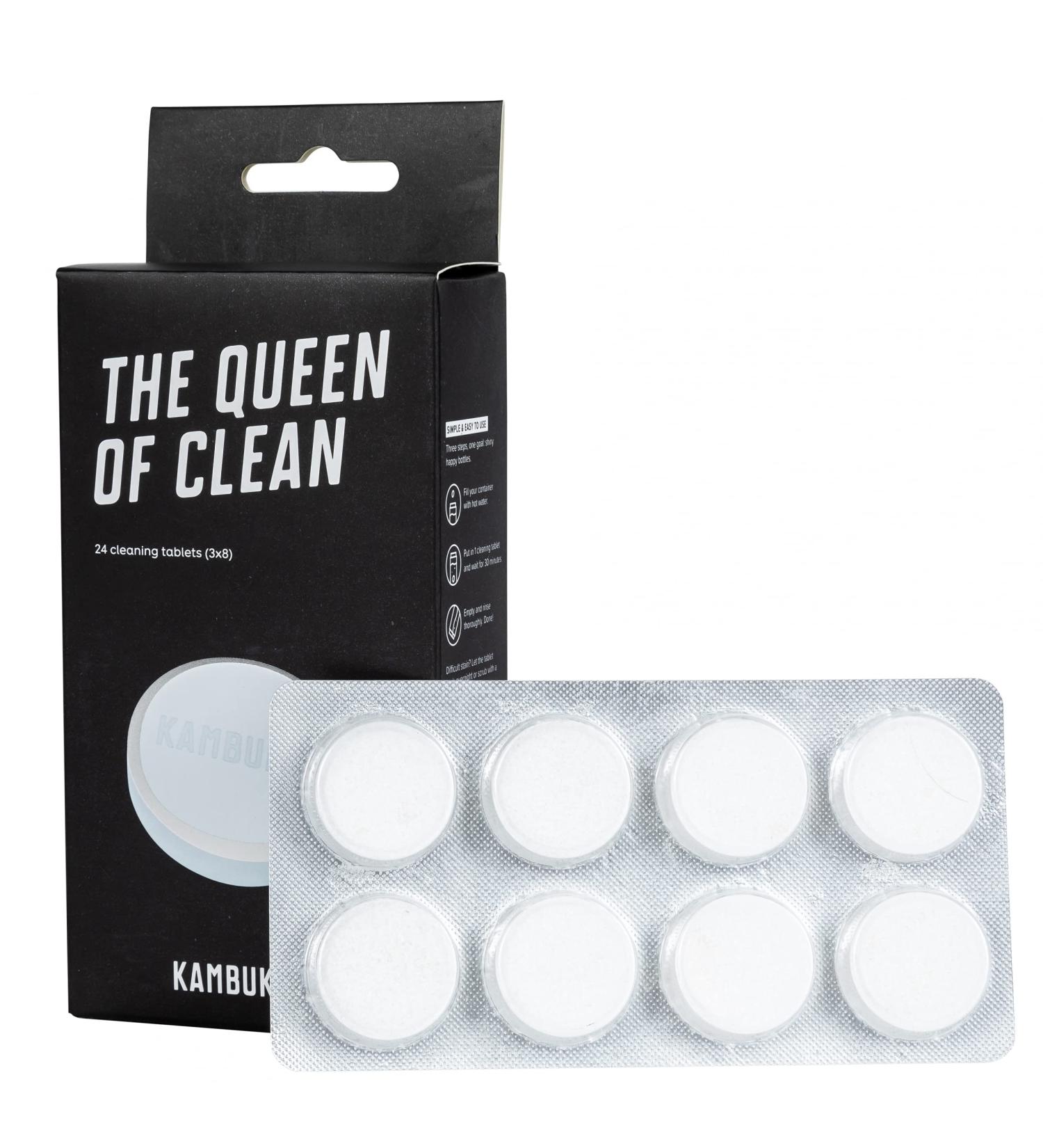 Kambukka - 24 cleaning tablets for your bottles and drinking bottles - simple and quick cleaning in 30 minutes - removed smells - ideal for travel or hiking