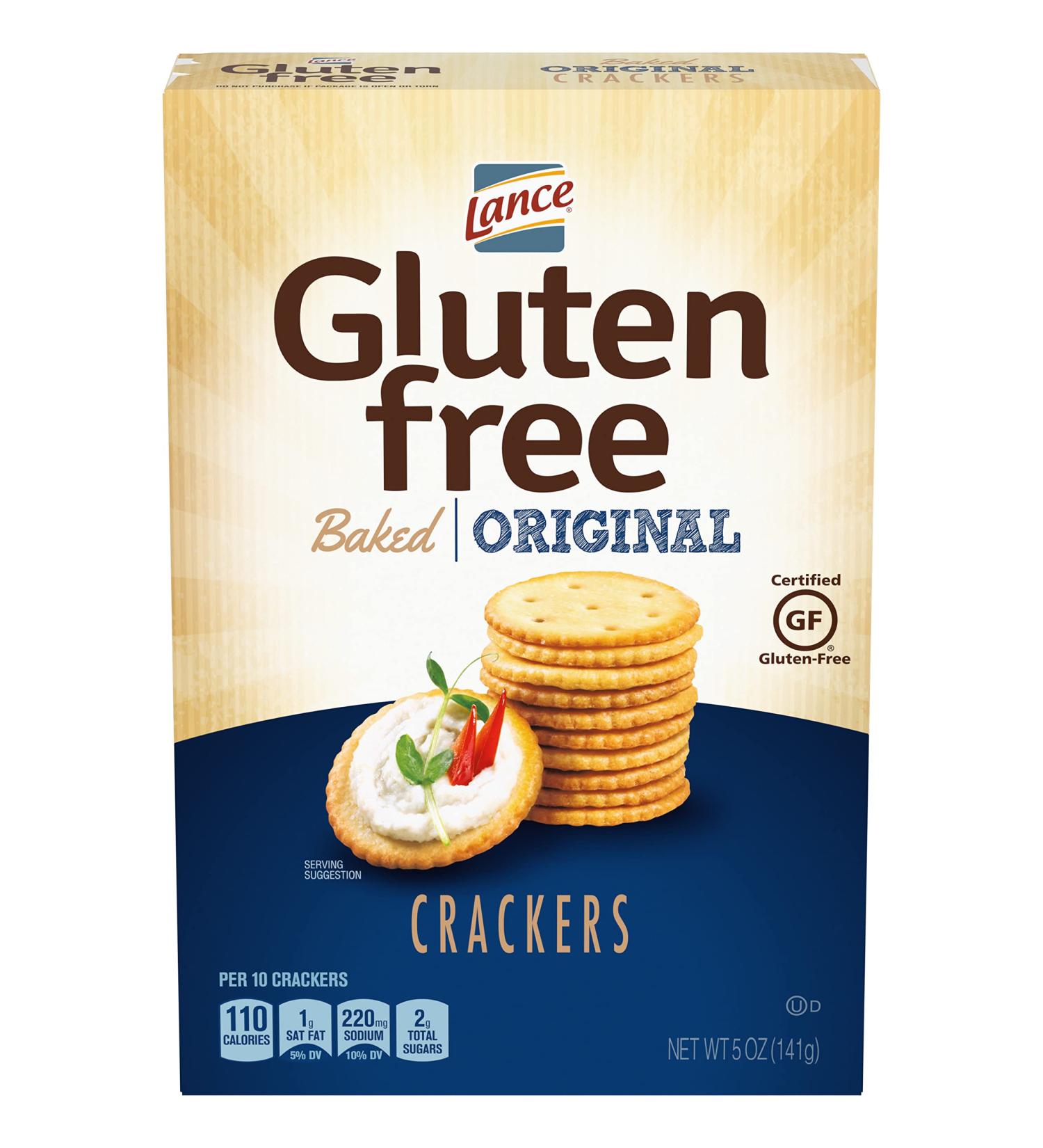 Lance Gluten Free Crackers - Original Baked - 5oz (4 Count) | Delicious Gluten-Free Snack - Buy Online on GoSupps.com