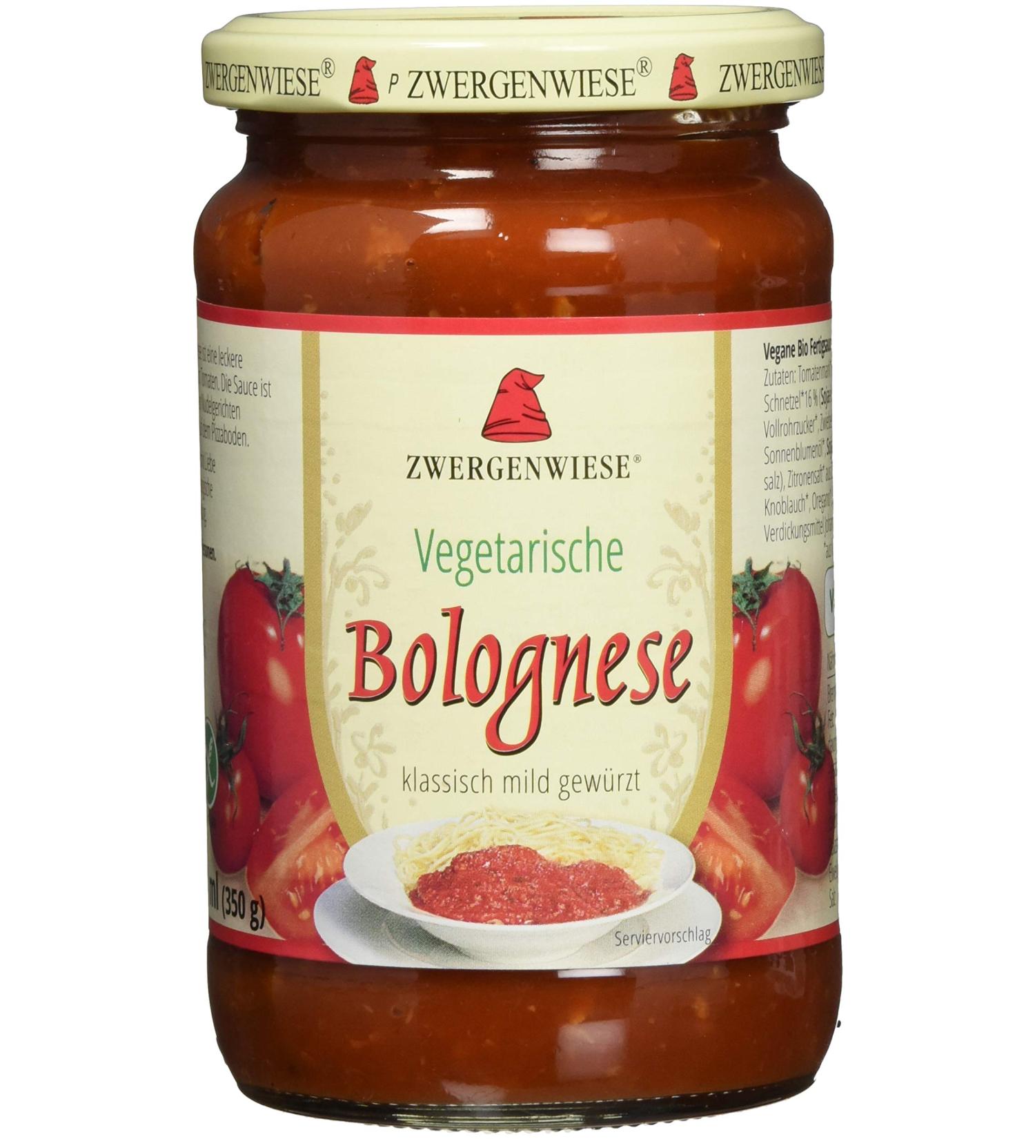 Buy Zwergenwiese Organic Vegetarian Bolognese 350 ml - Delicious Healthy International Shipping Available - Buy Online on GoSupps.com