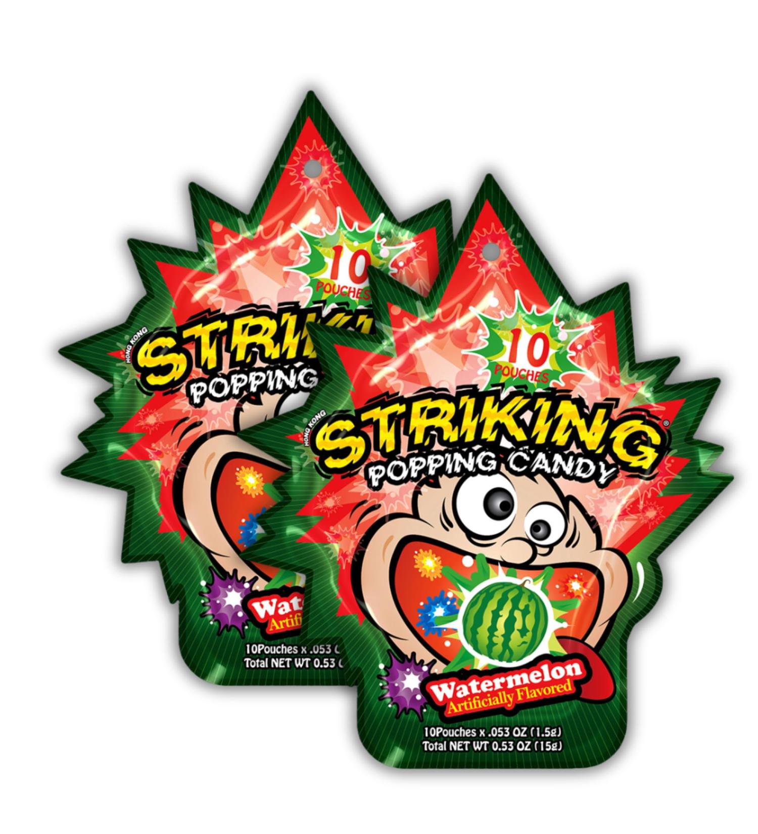 Striking Popping Candy Watermelon Flavor 15g (Pack of 2) - Buy Online on GoSupps.com