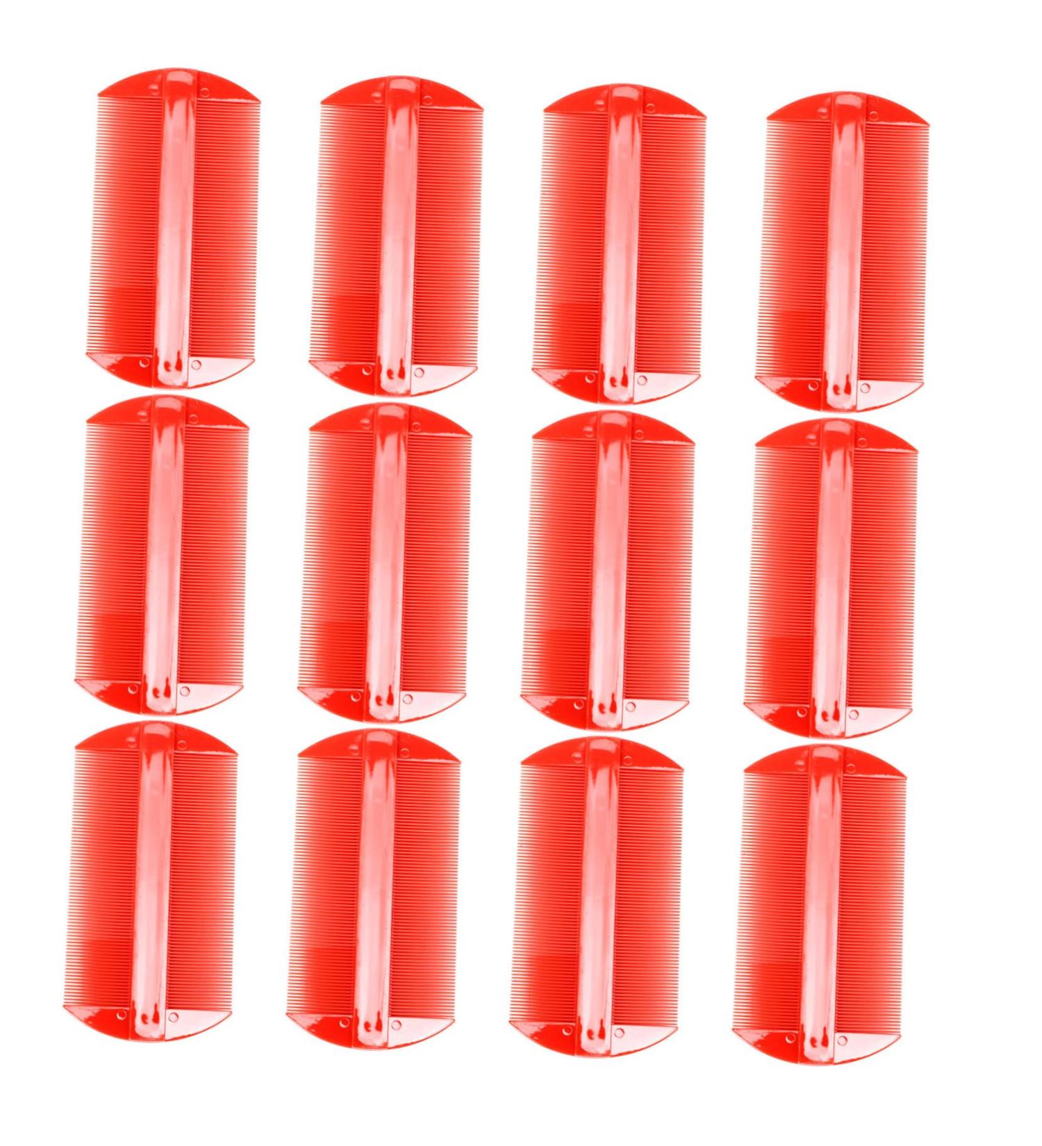 VICASKY Lot de 12 peignes dents fines double face pour enlever les lentes et liminer les lentes - Peigne en plastique antistatique pour adultes - Couleurs al atoires - Buy Online on GoSupps.com