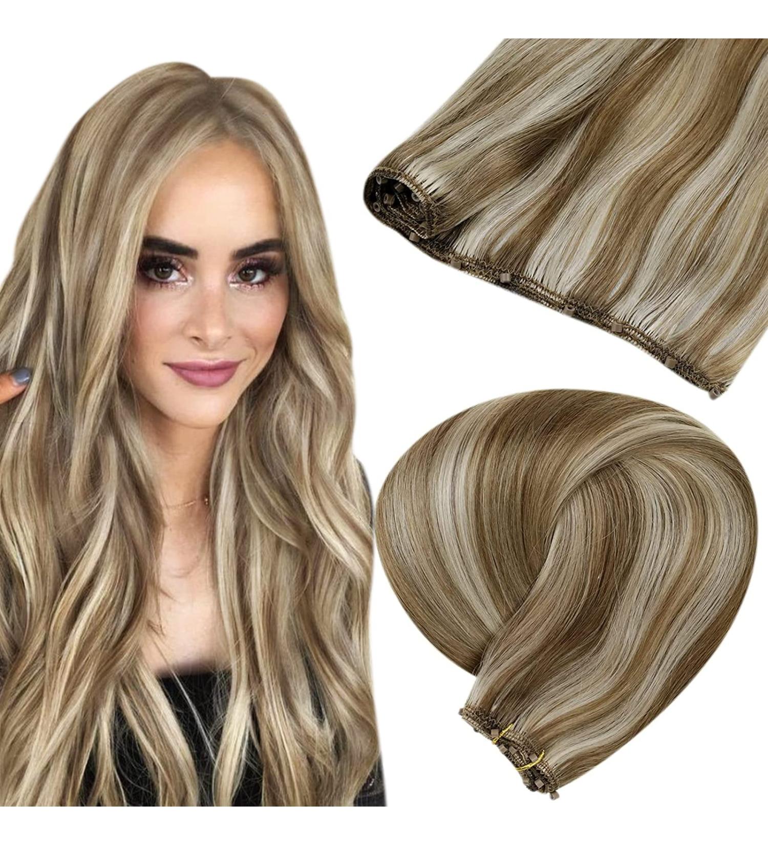 Shop Laavoo 50cm Micro Tressen Extensions - Blonde Highlighted Real Hair 50g EZ Weft Perfect for Summer Looks - Buy Online on GoSupps.com