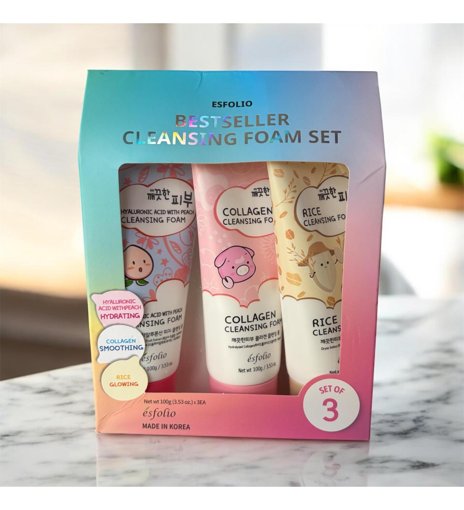 esfolio Cleansing Foam Set 3 Count 3.53 oz Each