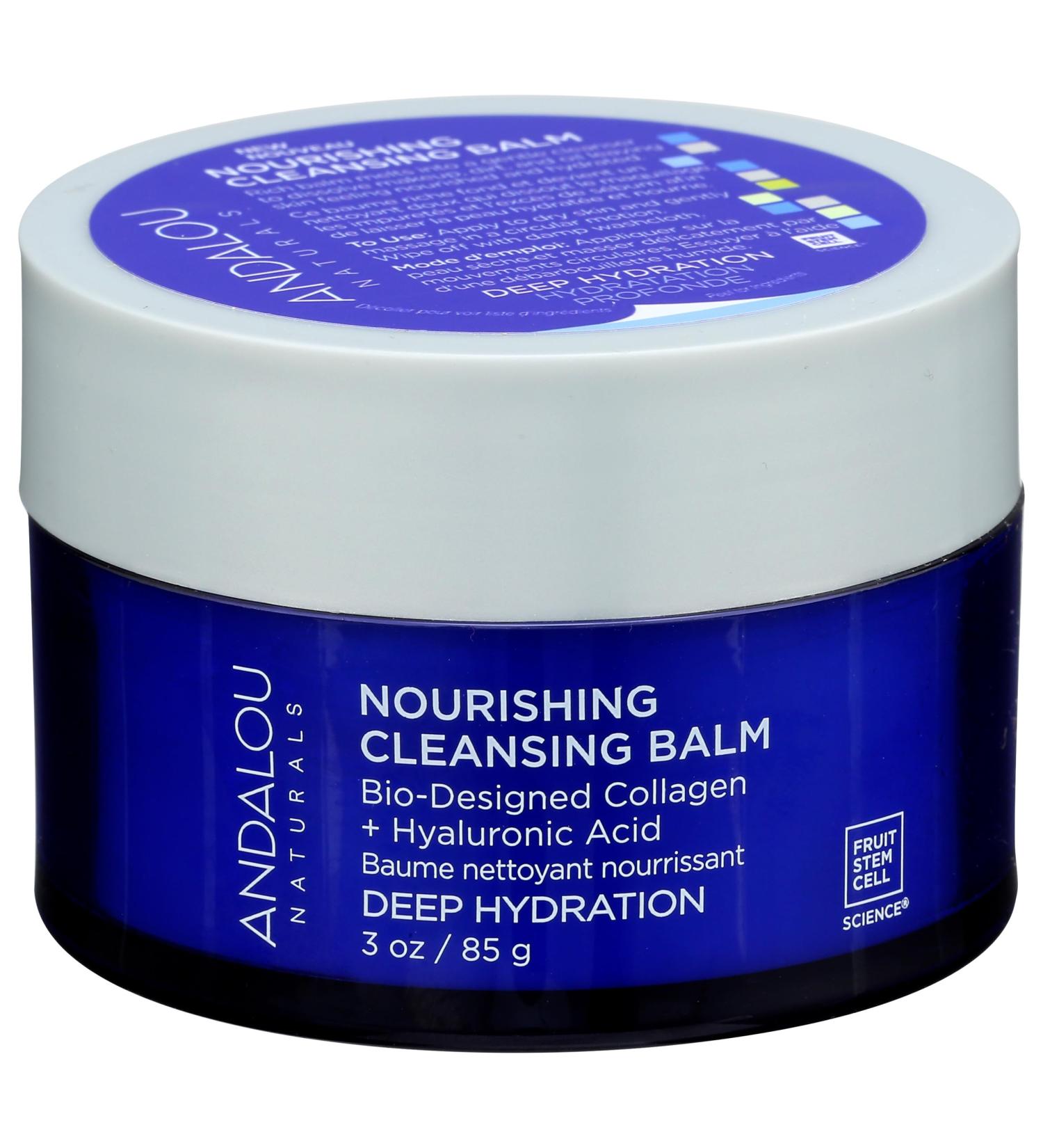 ANDALOU NATURALS Deep Hydration Cleansing Balm - 3 OZ | Nourishing & Moisturizing Face Cleanser for All Skin Types | Shop Internationally - Buy Online on GoSupps.com