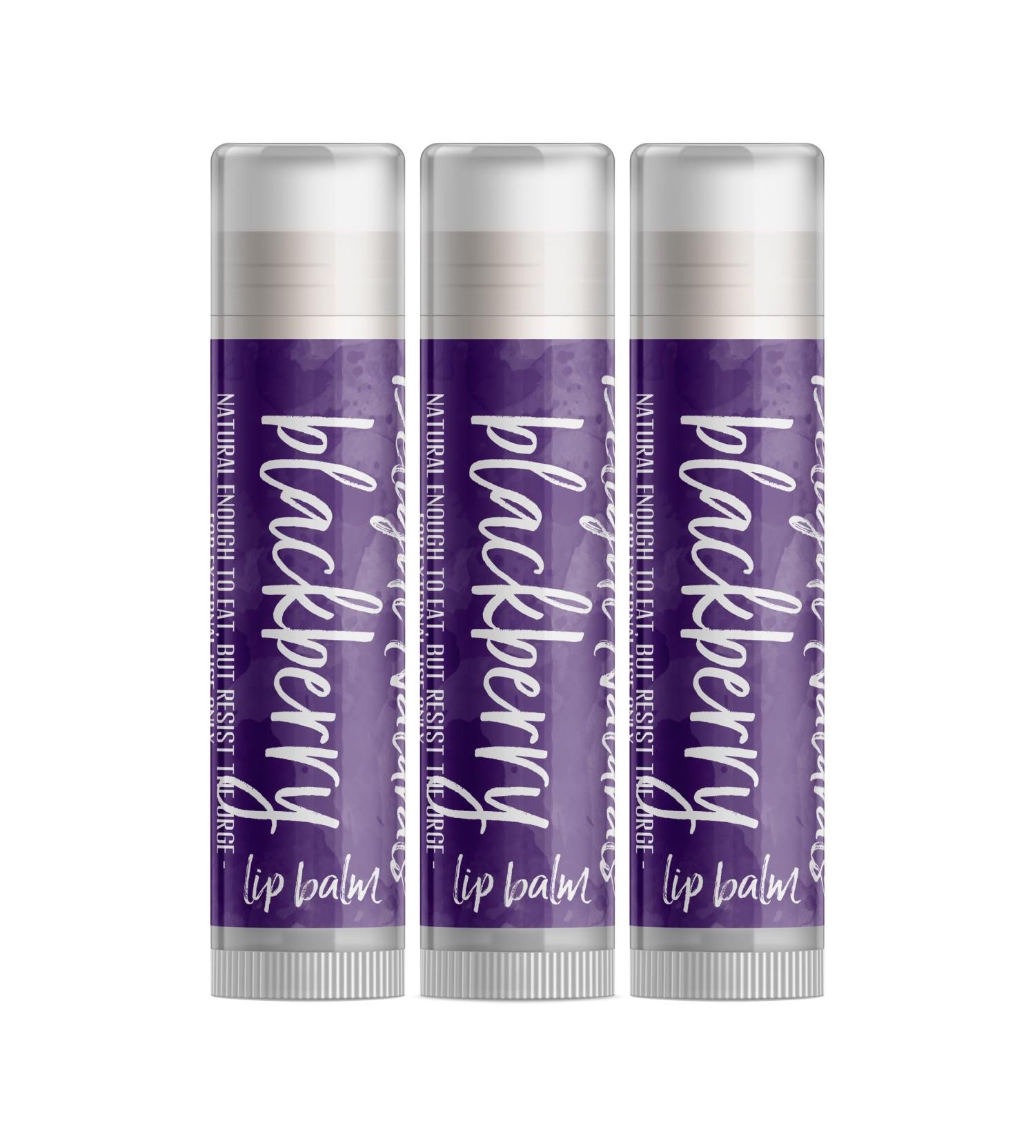 Buy Blackberry Lip Balm - Set of Three | Hydrating and Nourishing | International Shipping Available - Buy Online on GoSupps.com
