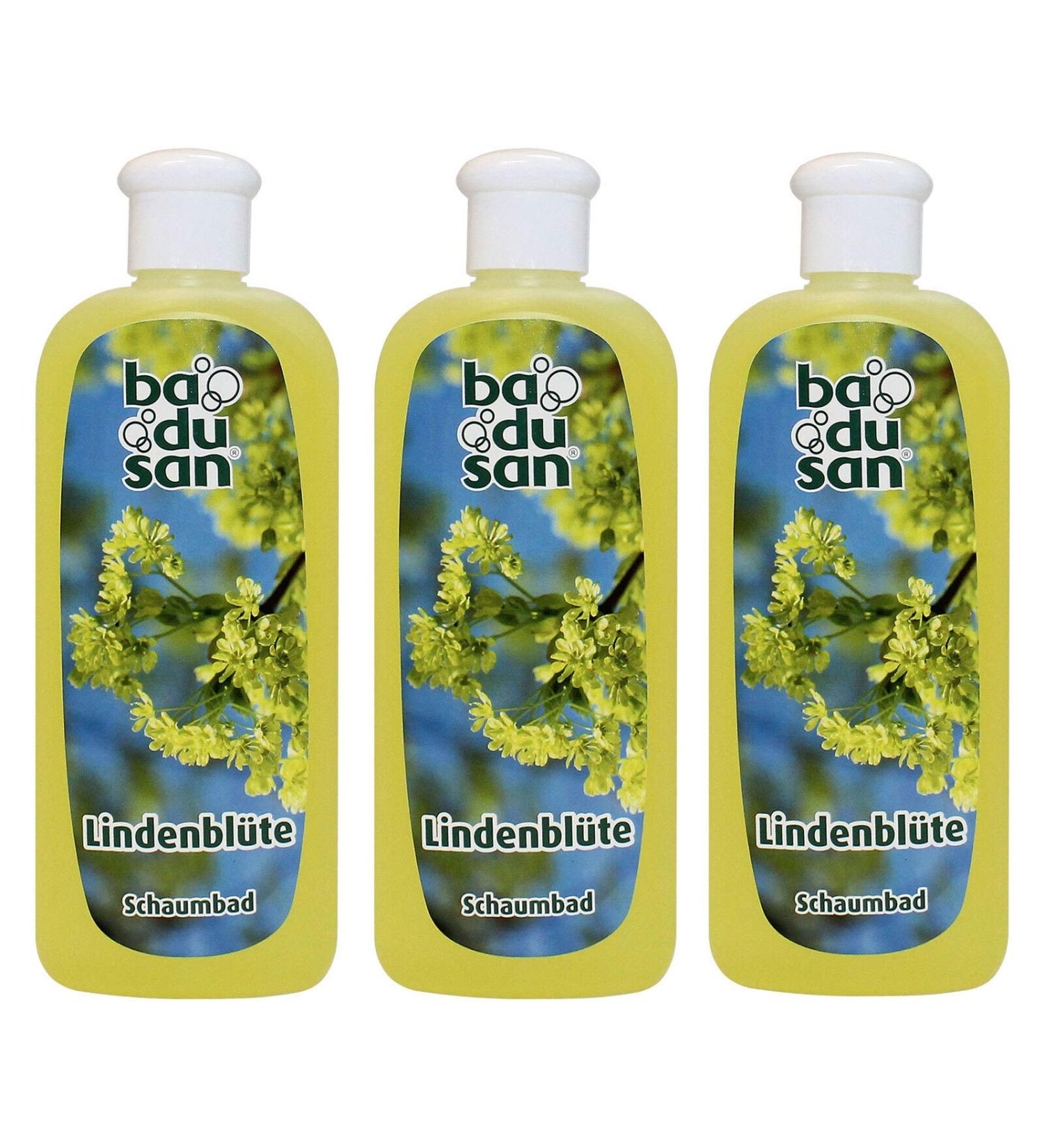 Buy Pack of 3 Badusan Bath Additive Foam Bath - Lime Blossom 3 x 500 ml for a Soothing Spa Experience | International Shipping Available - Buy Online on GoSupps.com