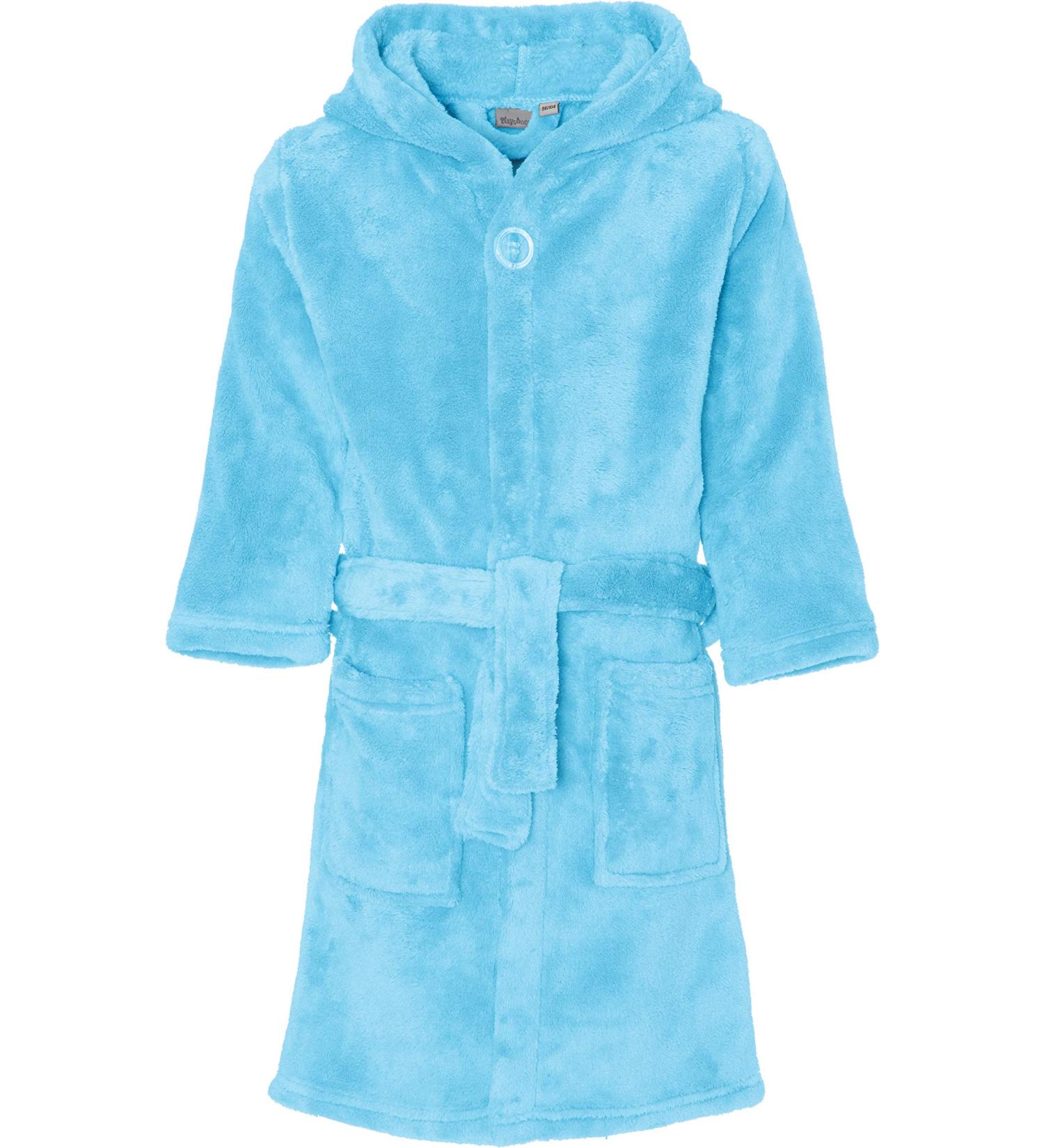 Playshoes Unisex Children's Fleece Bathrobe 134-140 | Cozy Blue Dressing Gown for Kids - International Shipping Available - Buy Online on GoSupps.com