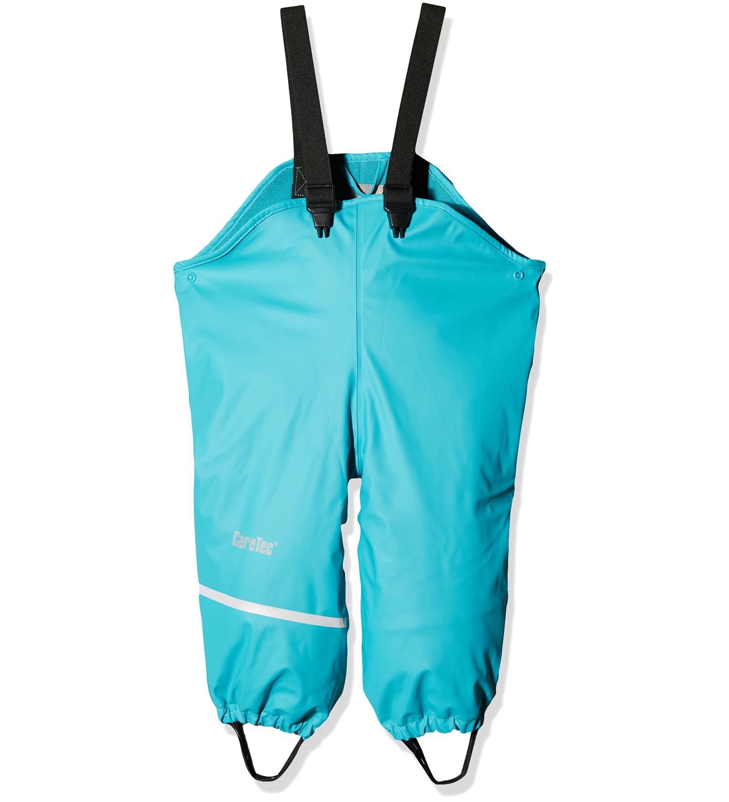 CareTec Unisex Kid's Rain Overall-Pu W. Fleece Trousers 6-9 Months Turquoise (968)