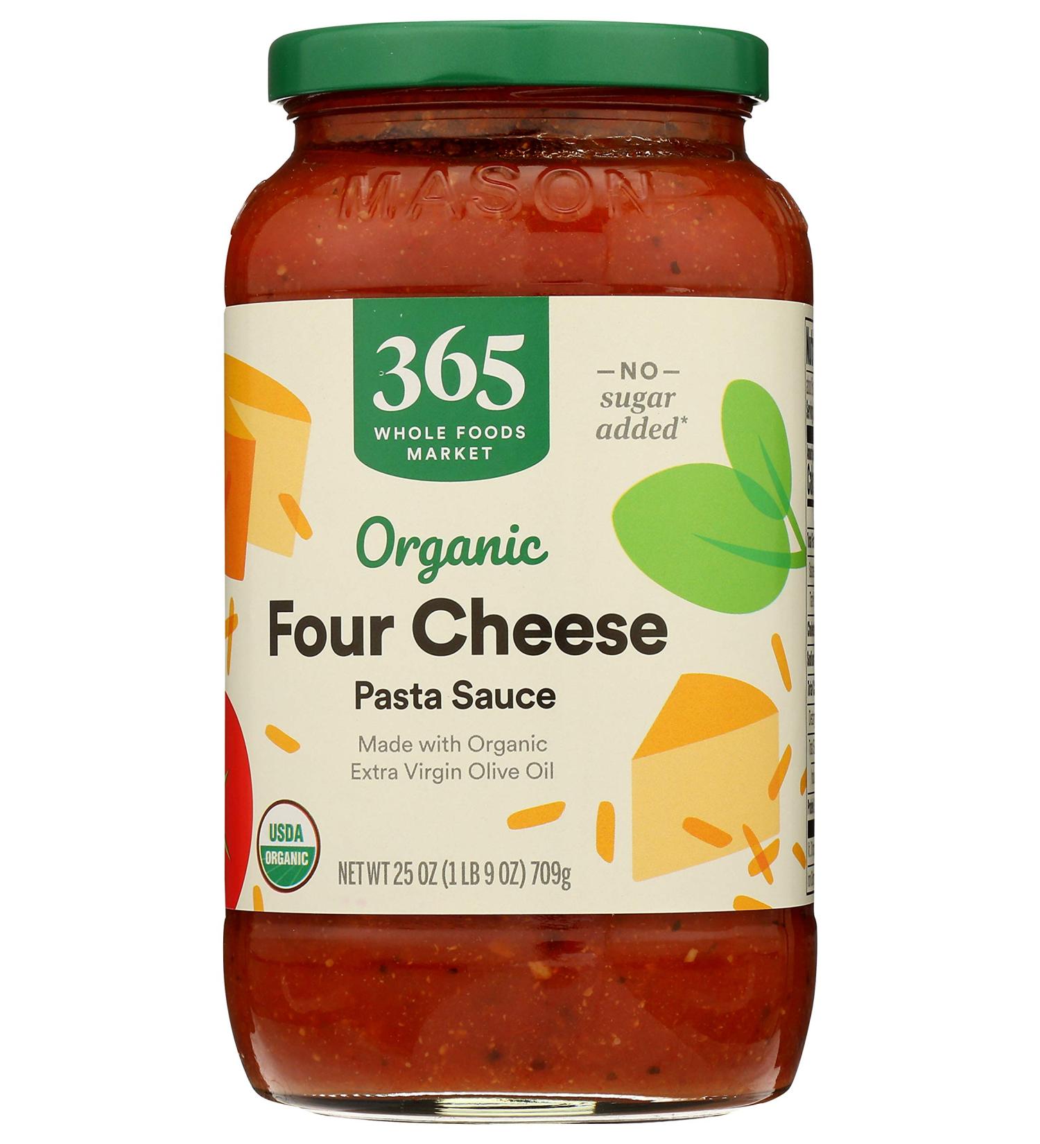 365 by Whole Foods Market Organic Four Cheese Pasta Sauce - 25 Ounce - Buy Online on GoSupps.com