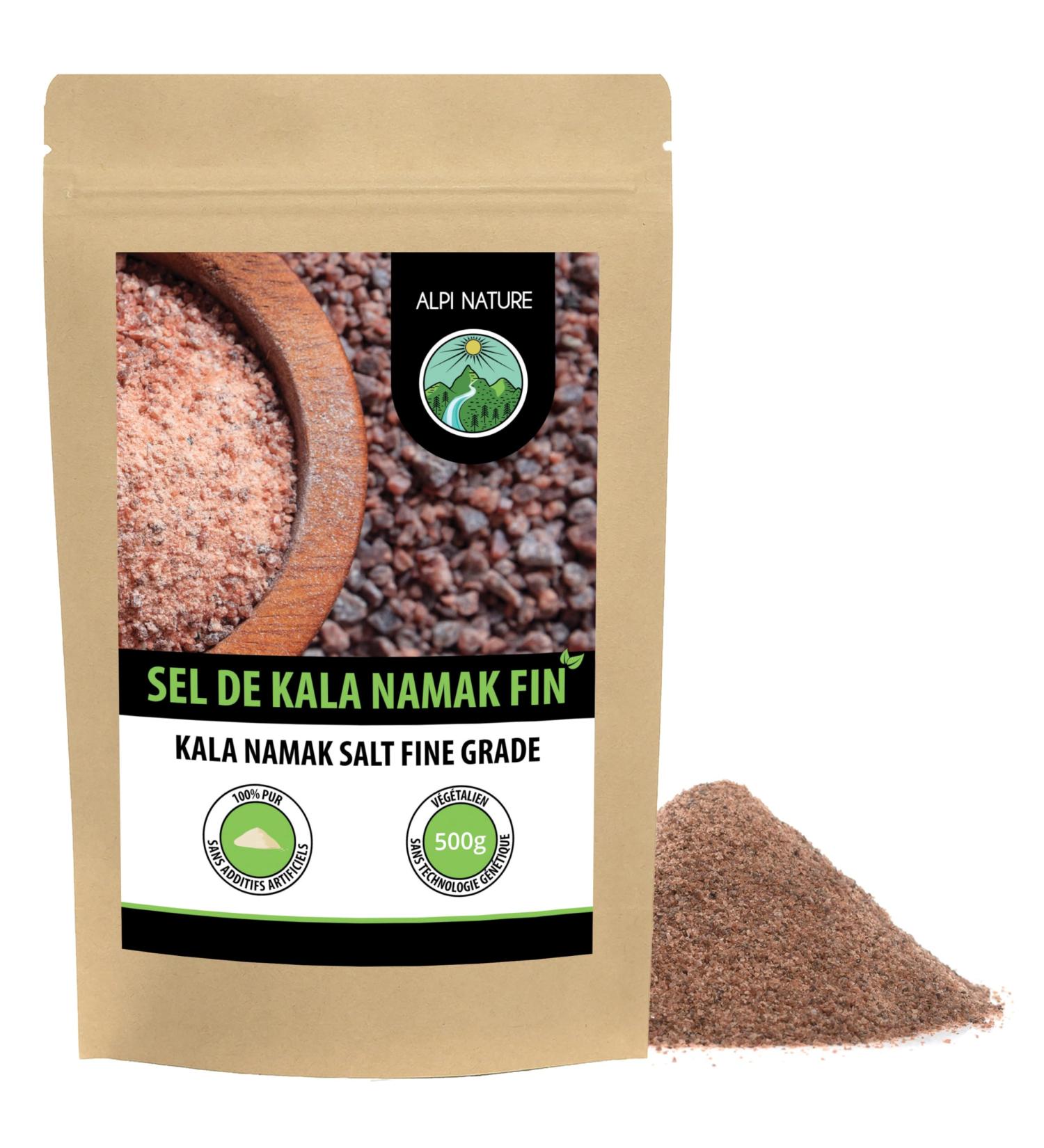 Kala Namak black salt 500g Kala Namak fine salt Kala Namak rock salt Salt for cooking - Buy Online on GoSupps.com