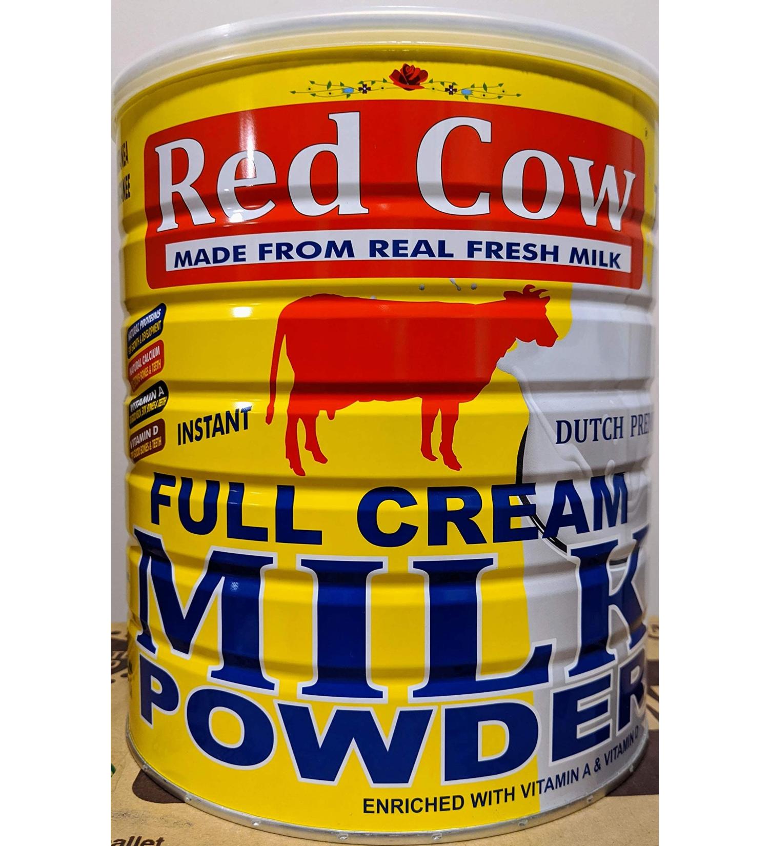 Red Cow Full Cream Milk Powder 2.5 Kg (5.5lb), Made From Real Fresh Milk, Product of Netherlands.