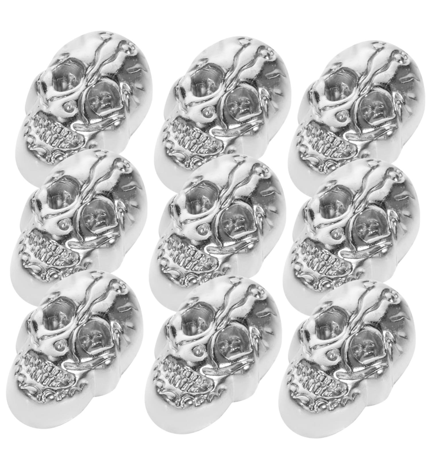 ABOOFAN 20pcs Rivets Crafting Studs Crafting Skull Studs Punk Studs Craft Belt Accessories Shoe Bag Silver 2X1.5cm - Buy Online on GoSupps.com