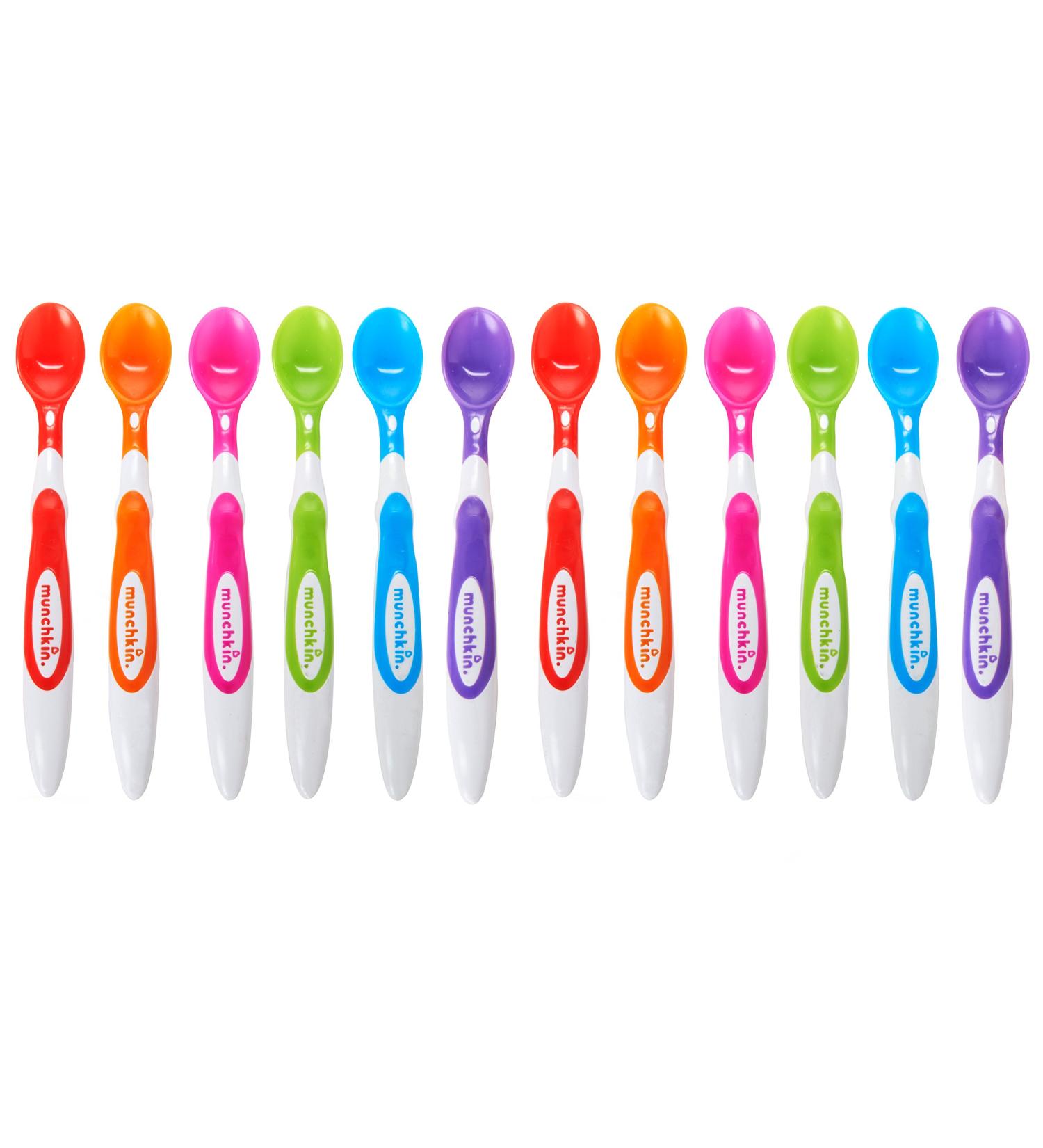 Munchkin 12 Piece Soft-Tip Infant Spoons - BPA-Free and Safe for Babies - Buy Online on GoSupps.com
