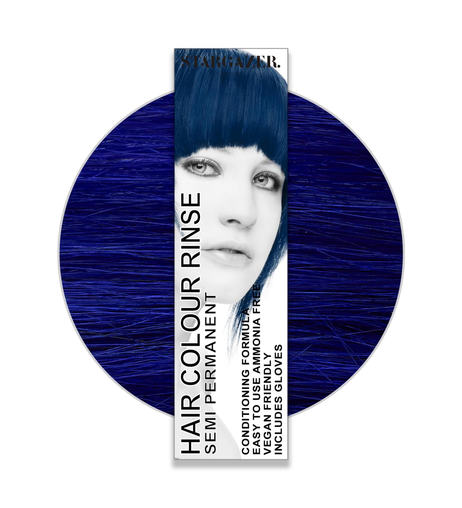 Stargazer Blue Black Semi Permanent Hair Dye 70 ml - Long Lasting Color - Buy Online on GoSupps.com