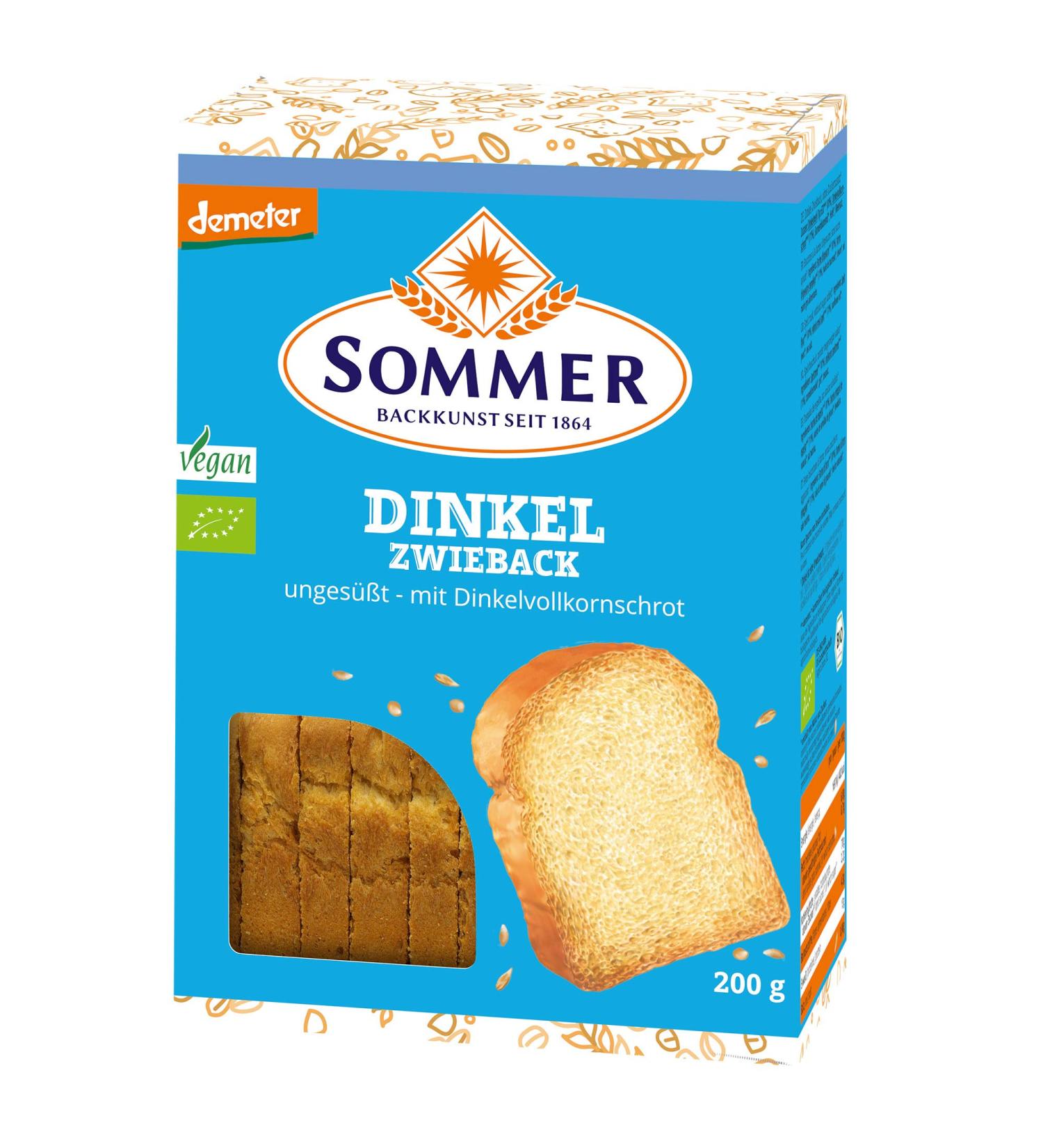 Demeter Dinkel-Zwieback. Unsweetened (200g)