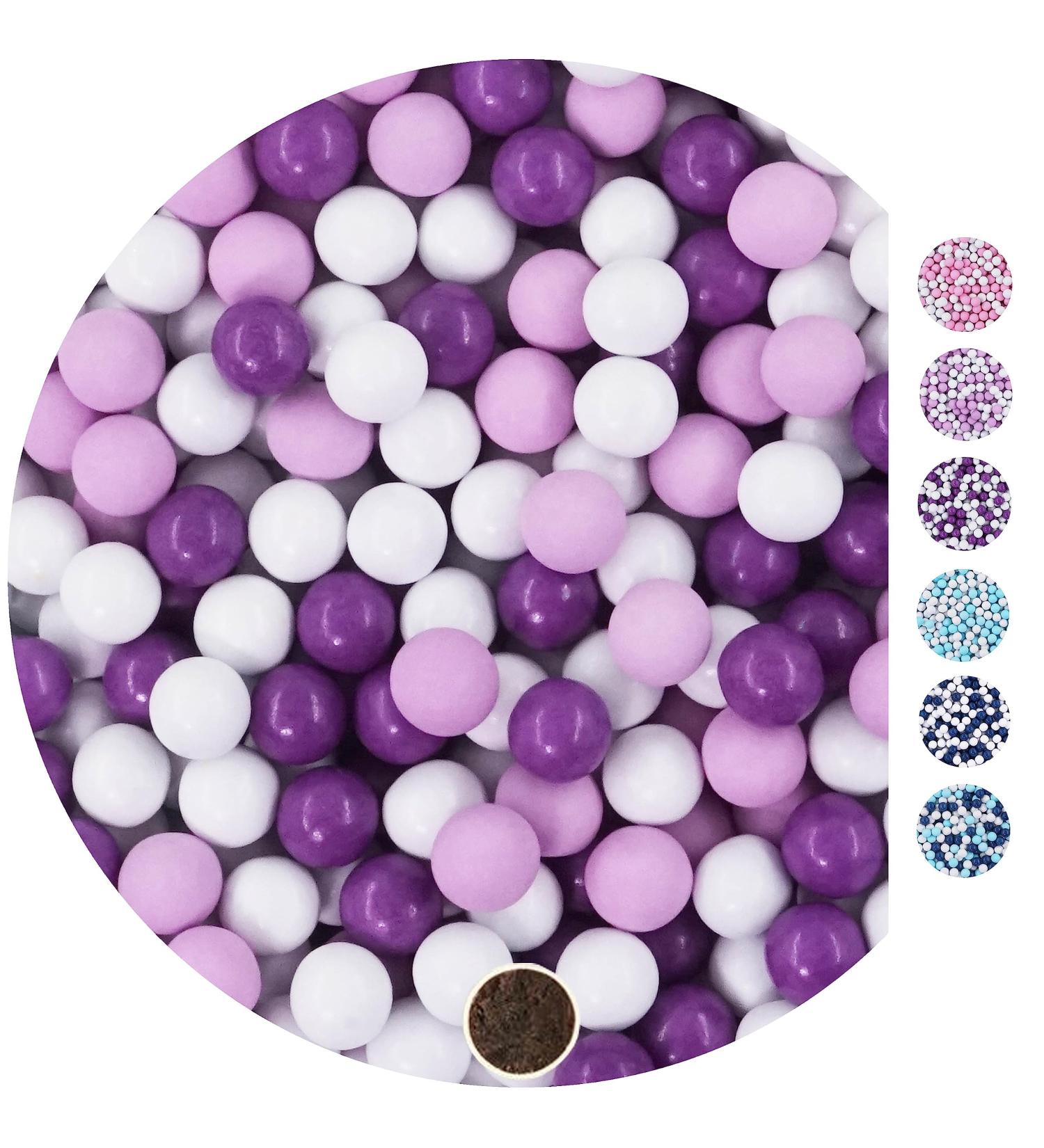 EinsSein 1kg White Lilac Purple Chocolate Balls for Events - Ideal for Test Tubes - Alternative to Wedding Almonds - Buy Online on GoSupps.com