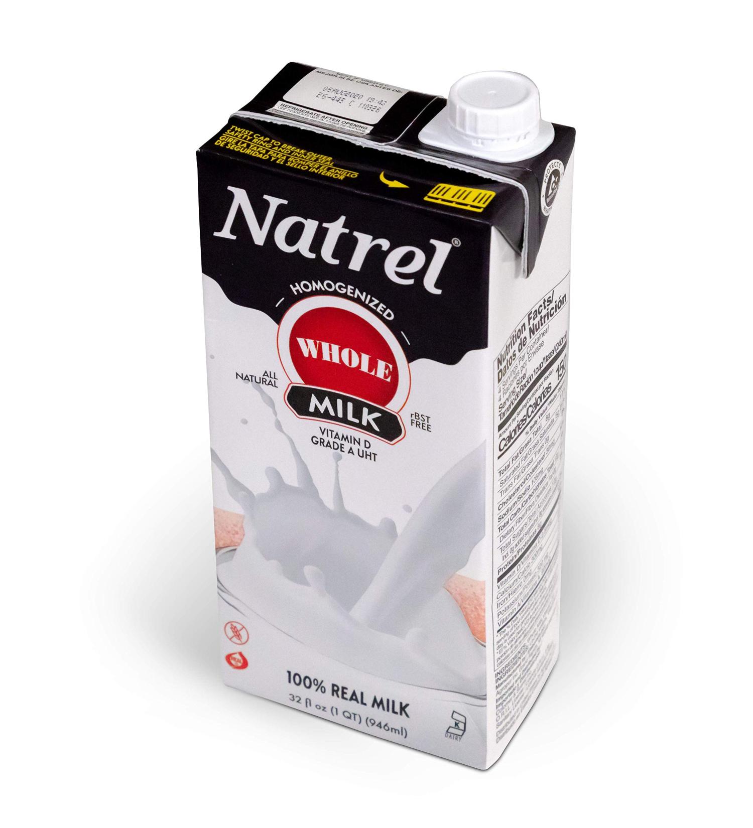 Natrel Whole Milk 32 Fl Oz (Pack of 6) - Premium Quality Milk for Daily Use - Buy Online on GoSupps.com