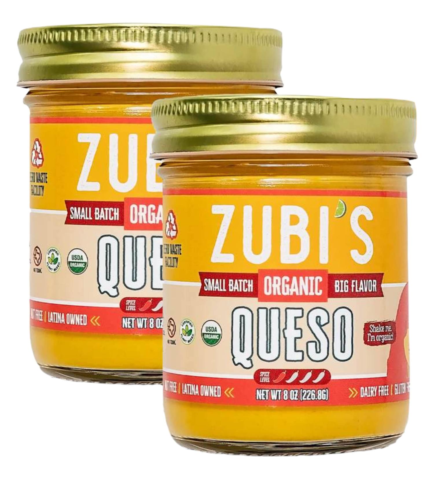 ZUBIS Organic Top 8 Allergen Free Queso - Vegan Plant Based Nacho Cheese Dip (2 Pack) - Buy Online on GoSupps.com