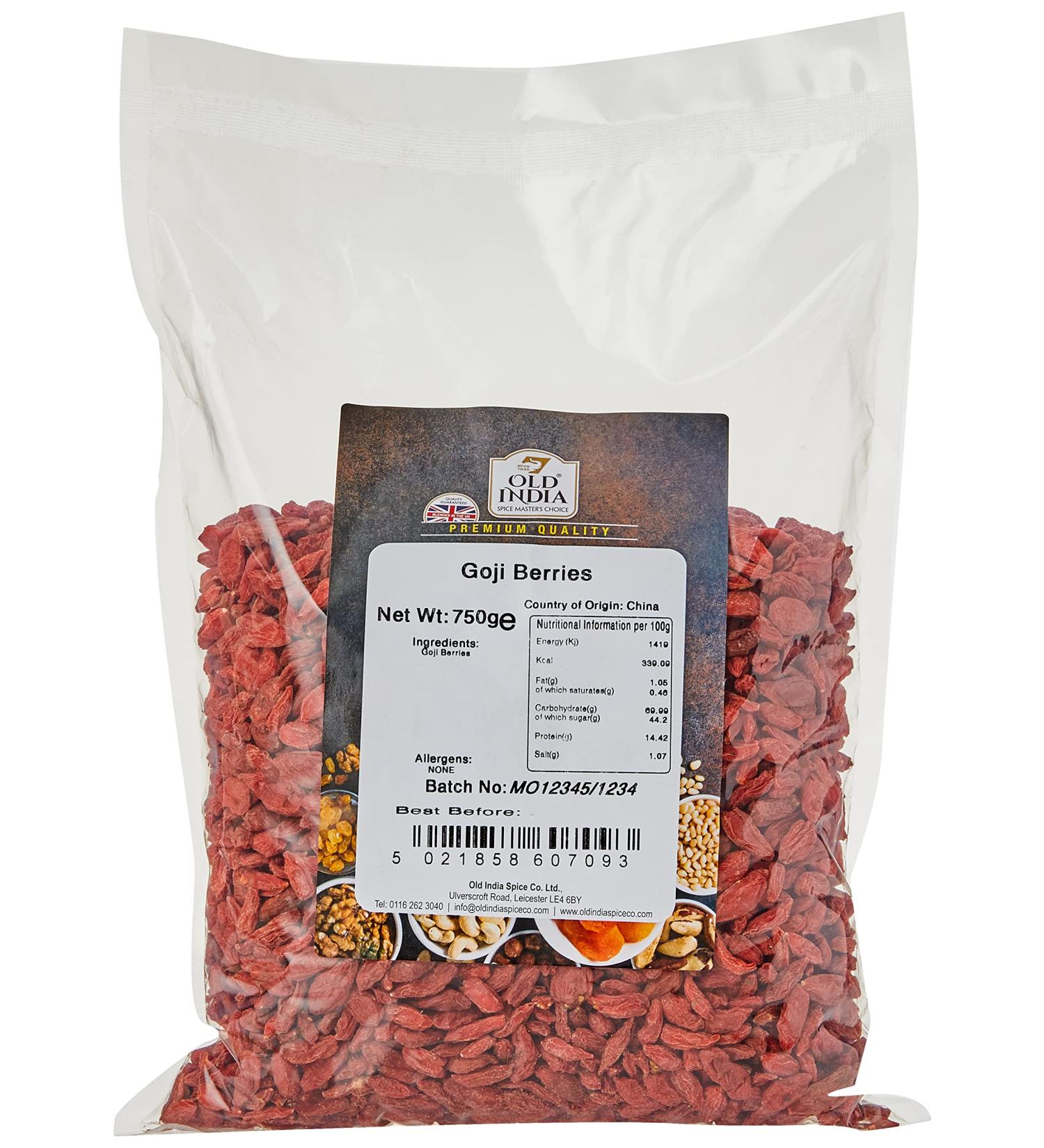 Old India Goji Berries 750g - Buy Online on GoSupps.com