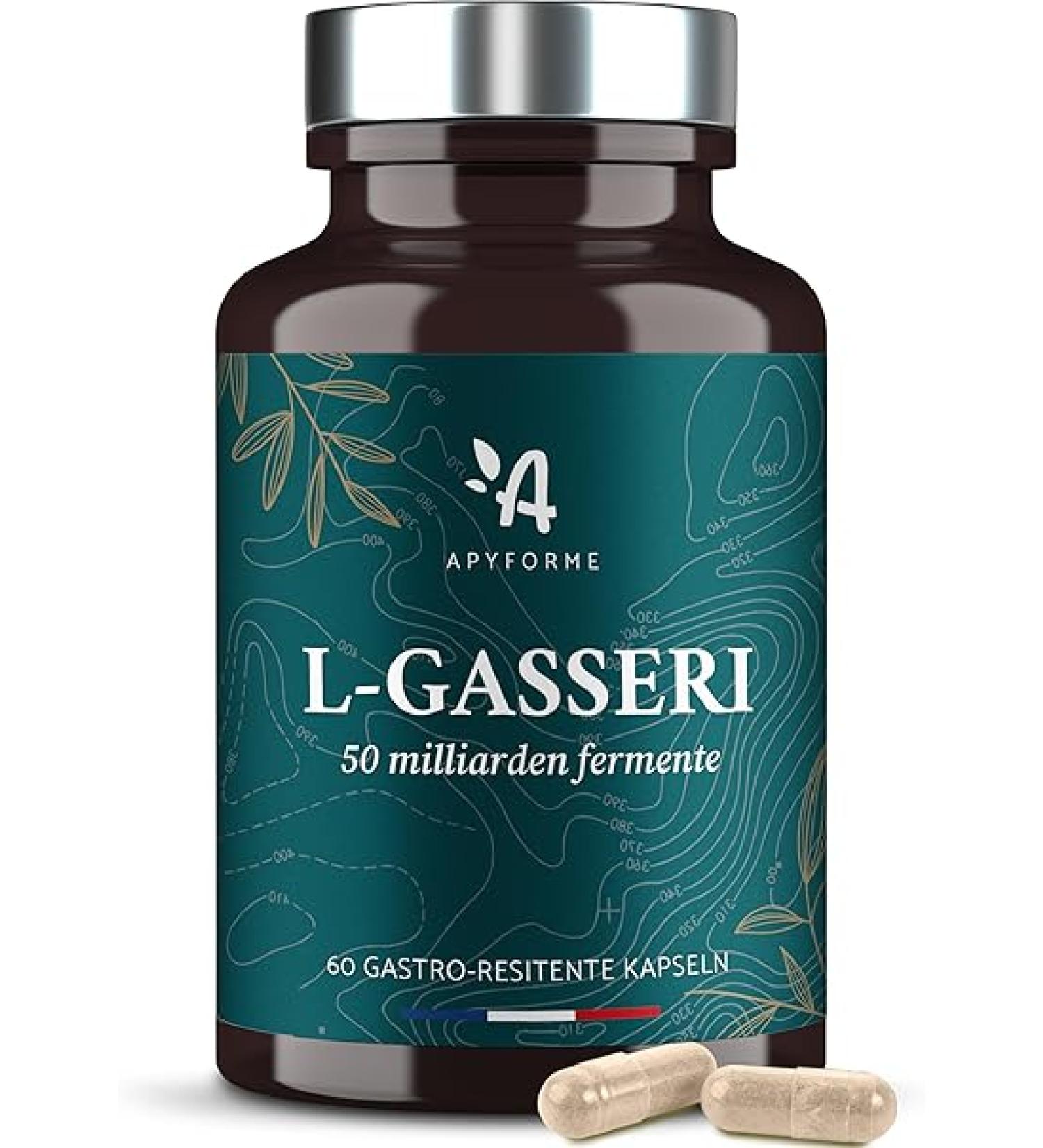 Lactobacillus Gasseri Probiotics - 50 Billion KBE/day for Digestive Health - 100% French - 60 Capsules - Apyforme - Buy Online on GoSupps.com