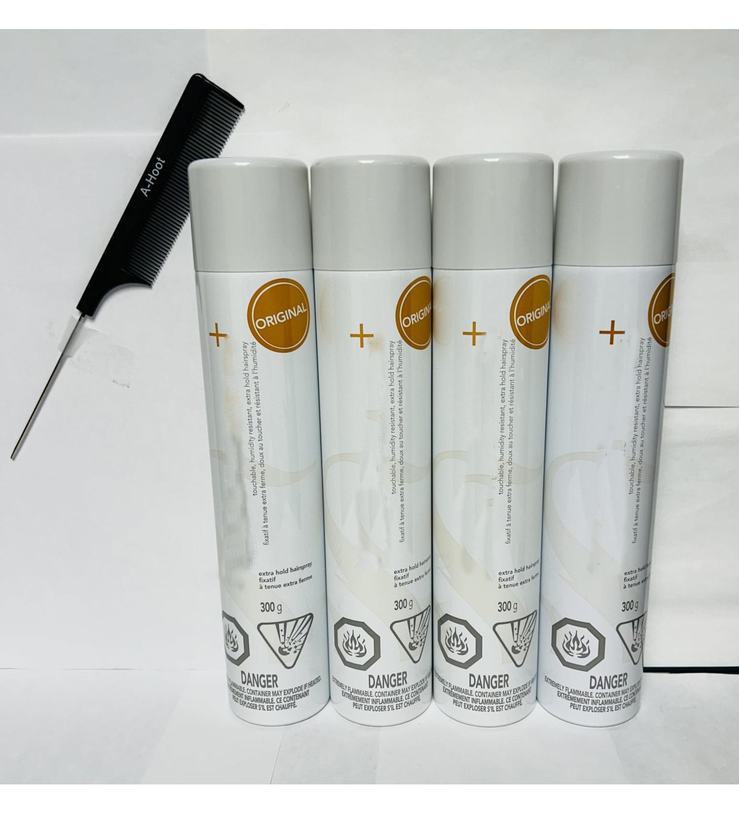 A-HOOT COMB Shaper Plus - Extra Hold Hairspray - 10.6 Ounce - (Pack Of 4)