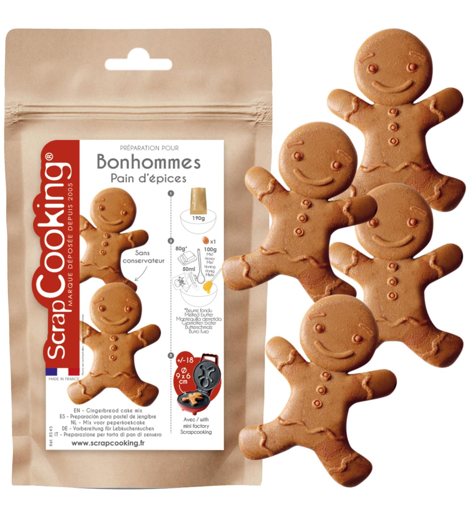 ScrapCooking 8545 Gingerman Mix for Gingerman Christmas Cookies 190 g - Kitchen & Baking - Made in France - Buy Online on GoSupps.com